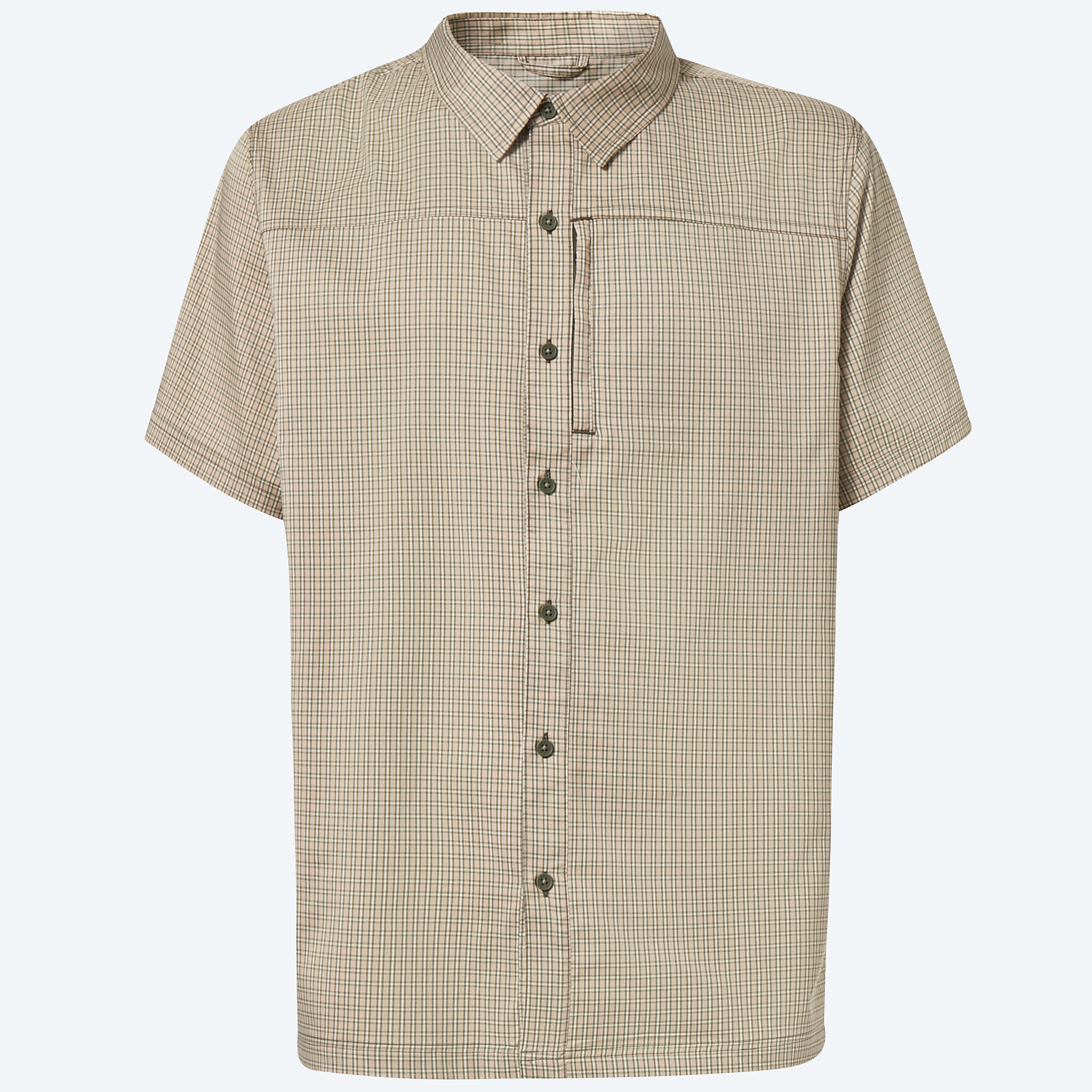 Apparel Vert mousse Costa Hybrid Tech Button Down Plaid Image 1 de 2