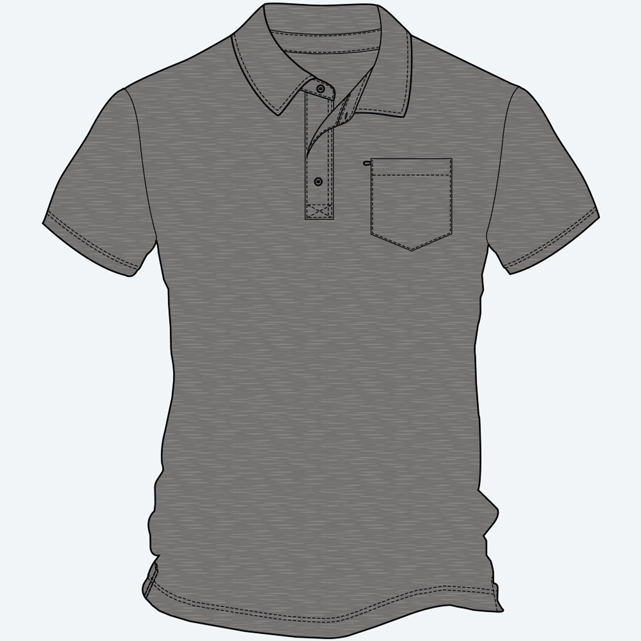 Apparel Storm Grey Heather Costa Ss Voyager Polo Image 1 of 3