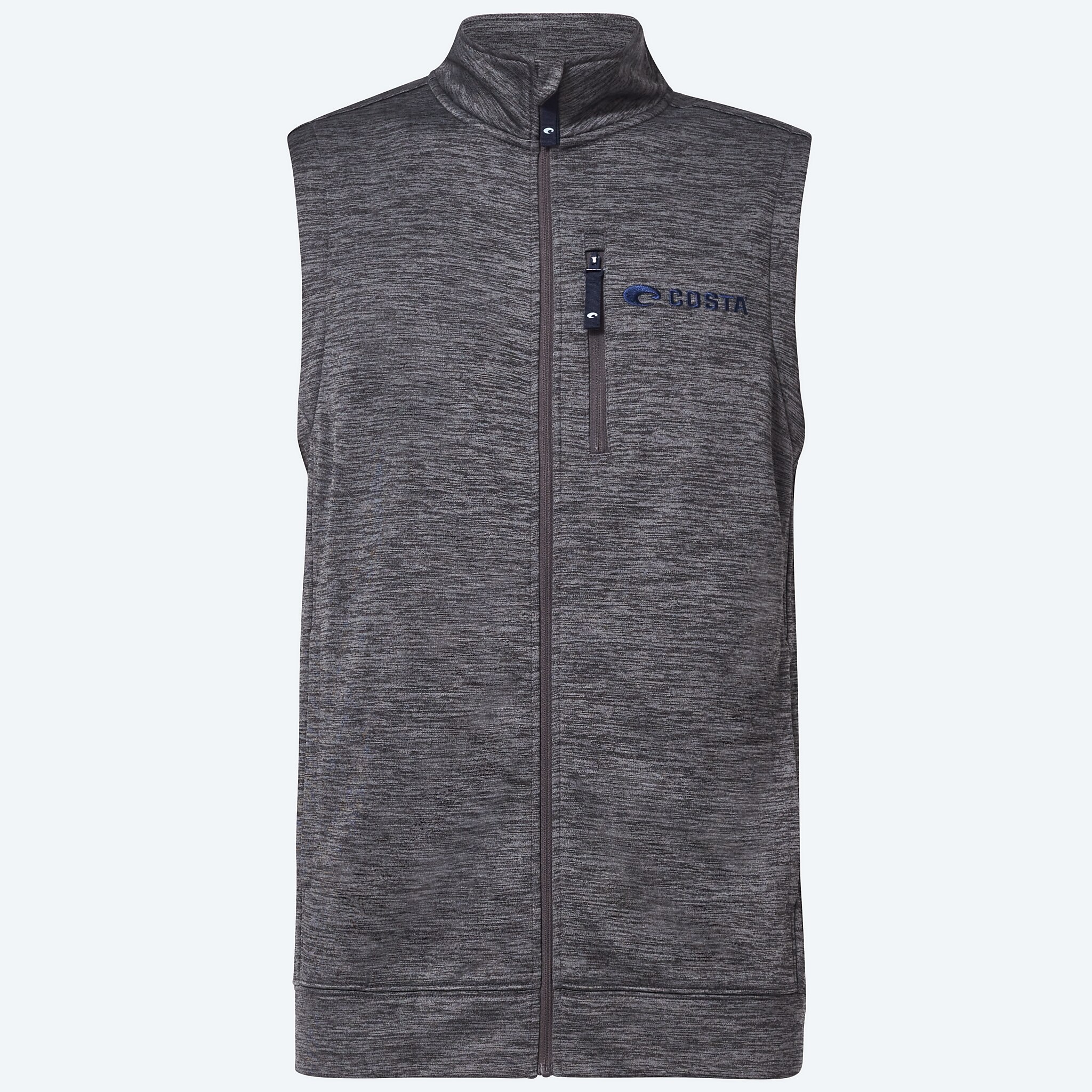 Apparel Black Heather Costa Harbor Full Zip Fleece Vest Image 1 of 3