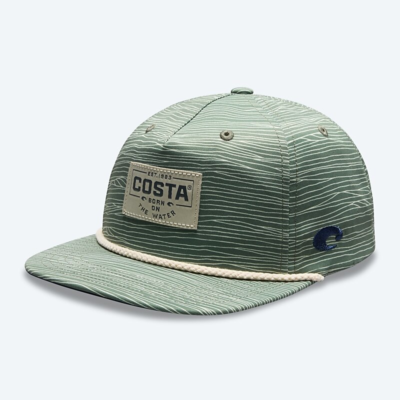Accessories Dark Sage Costa Printed Unstructured Hat Image 1 of 3