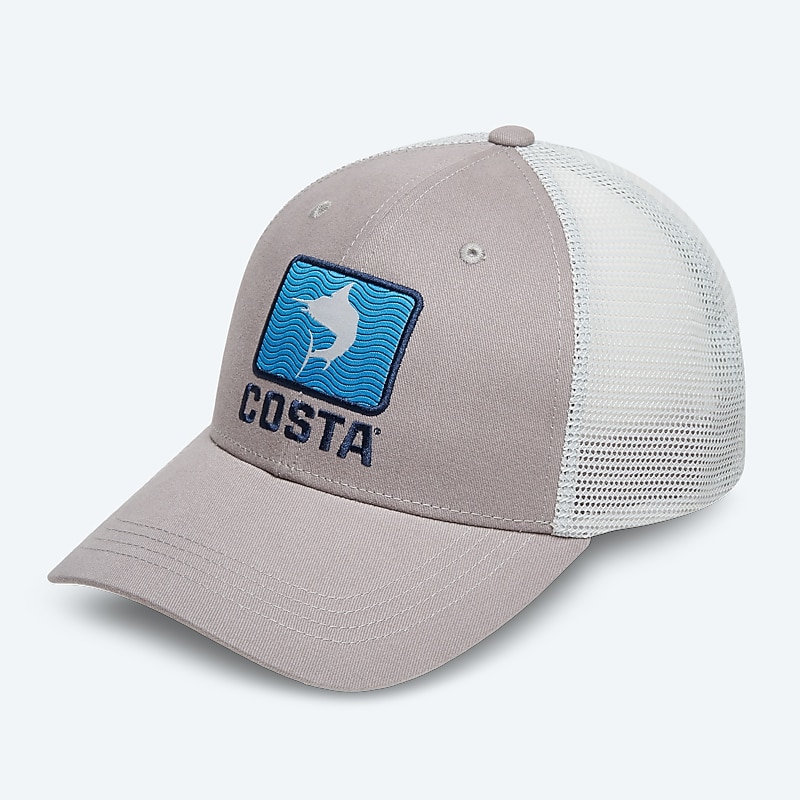 Accessories Gray Costa Marlin Waves Trucker Image 1 of 3