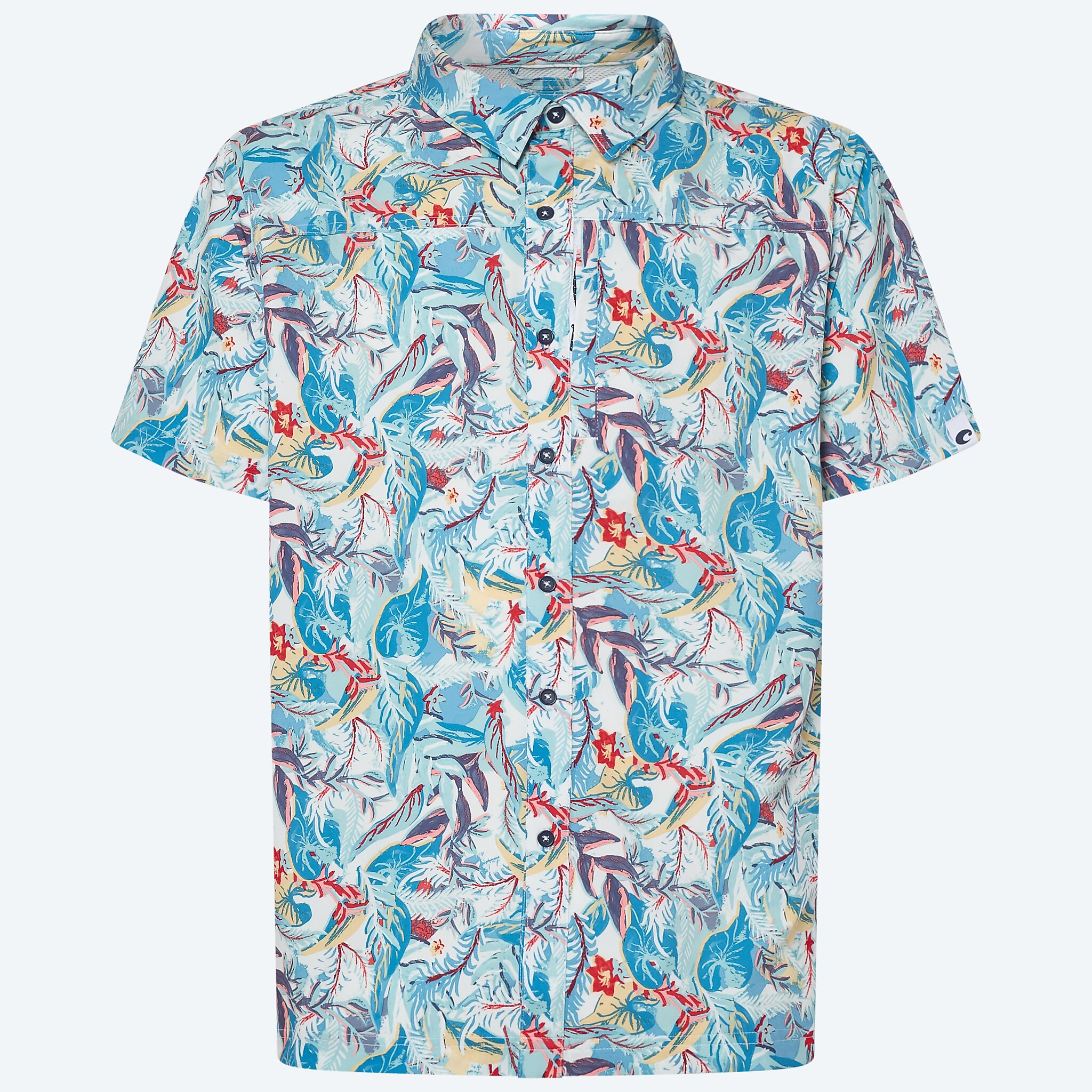 Apparel Tropical Print Costa Tropical Print Hybrid Tech Button Down Image 1 of 4