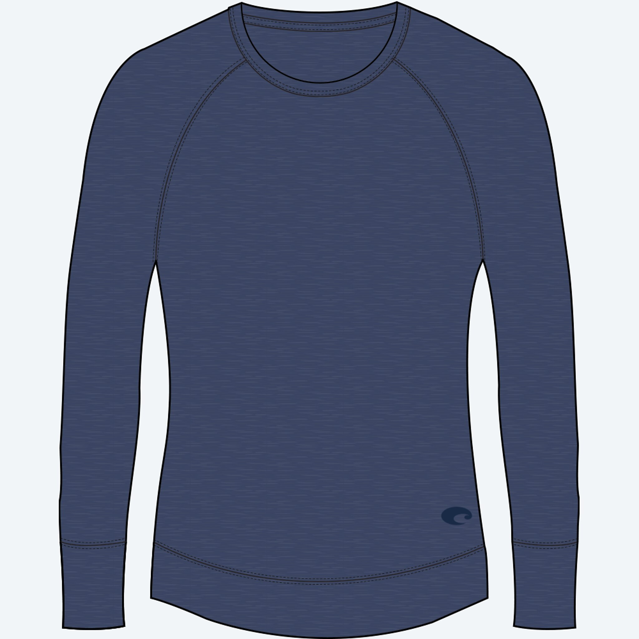 Apparel Blue Navy Costa LS Venture Performance Shirt Image 1 of 3