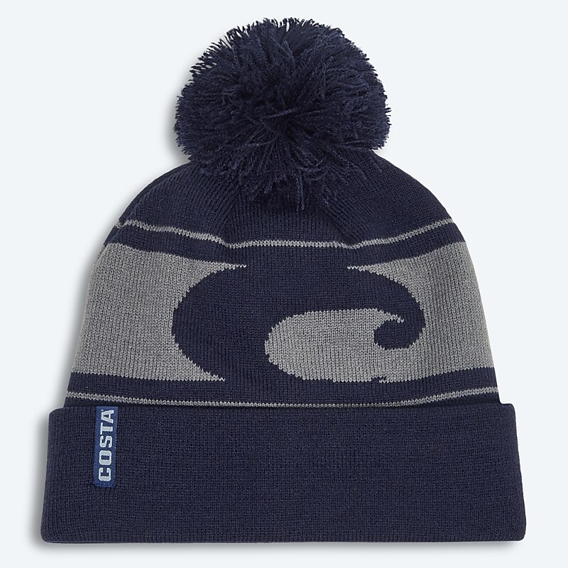 Accessories Navy Costa Insulated Pom Beanie Image 1 of 3