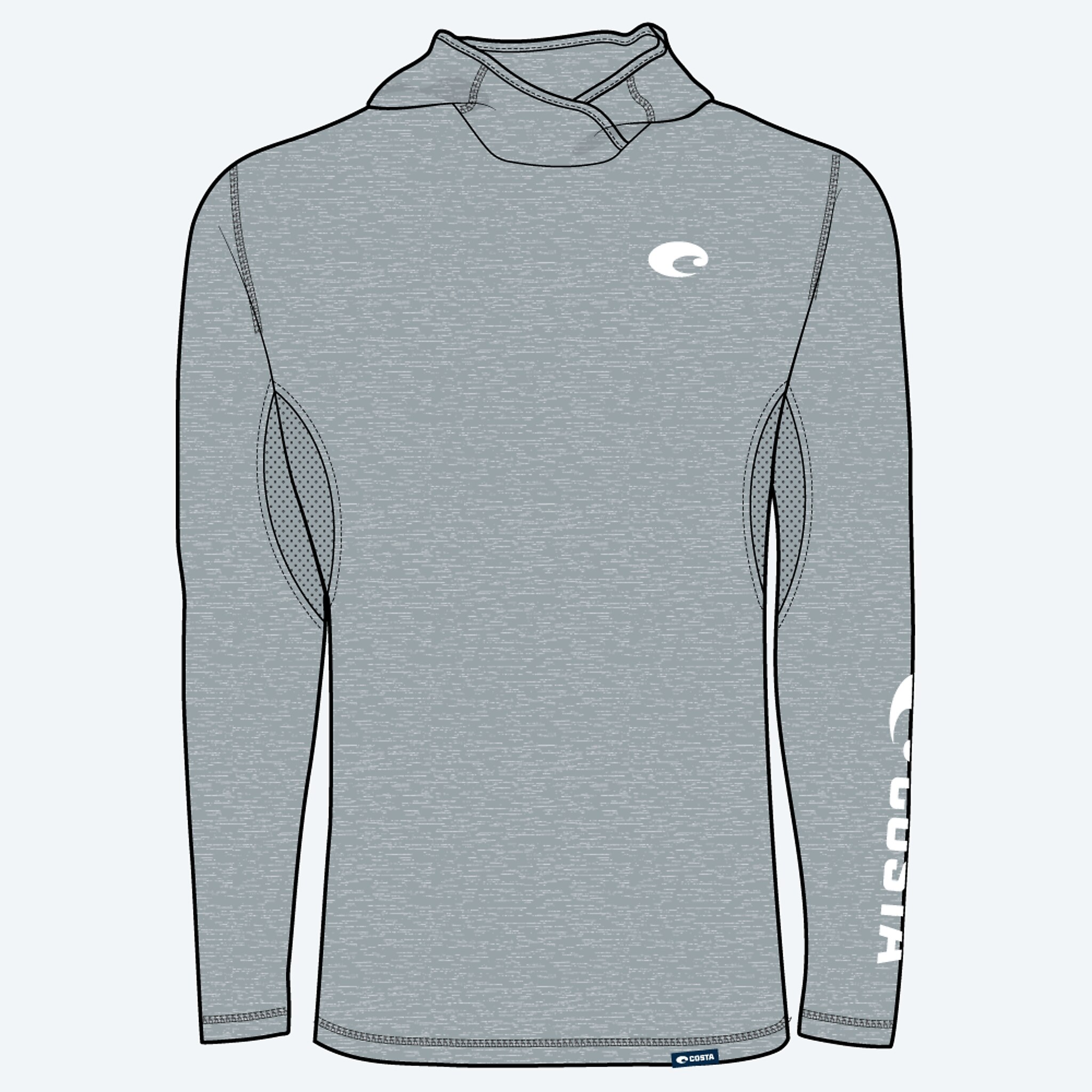 Apparel Deck Gray Heather Costa Voyager Hoody Image 1 of 4