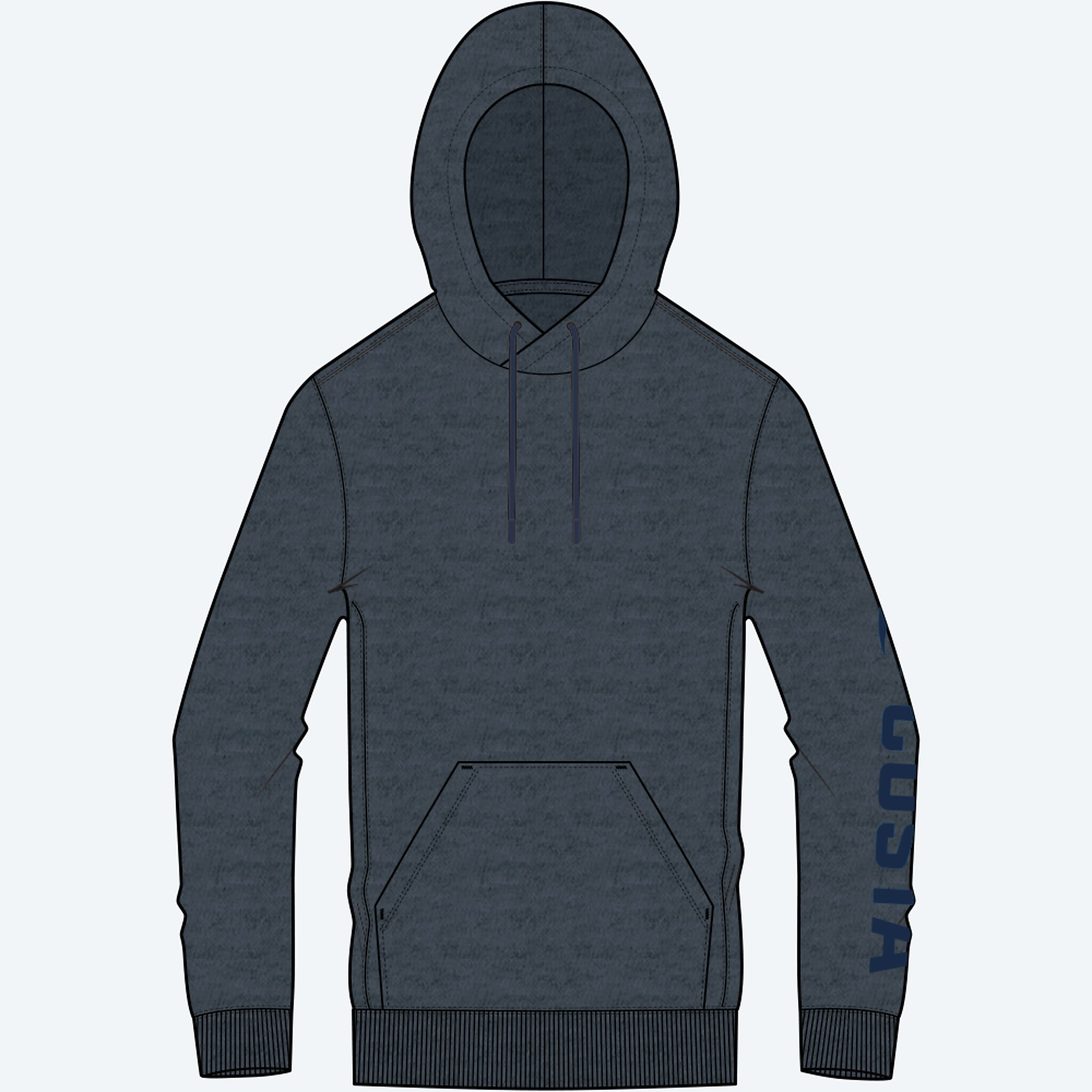 Apparel Navy Blue Heather Costa Tech Fleece Hoody Imagen 1 de 3