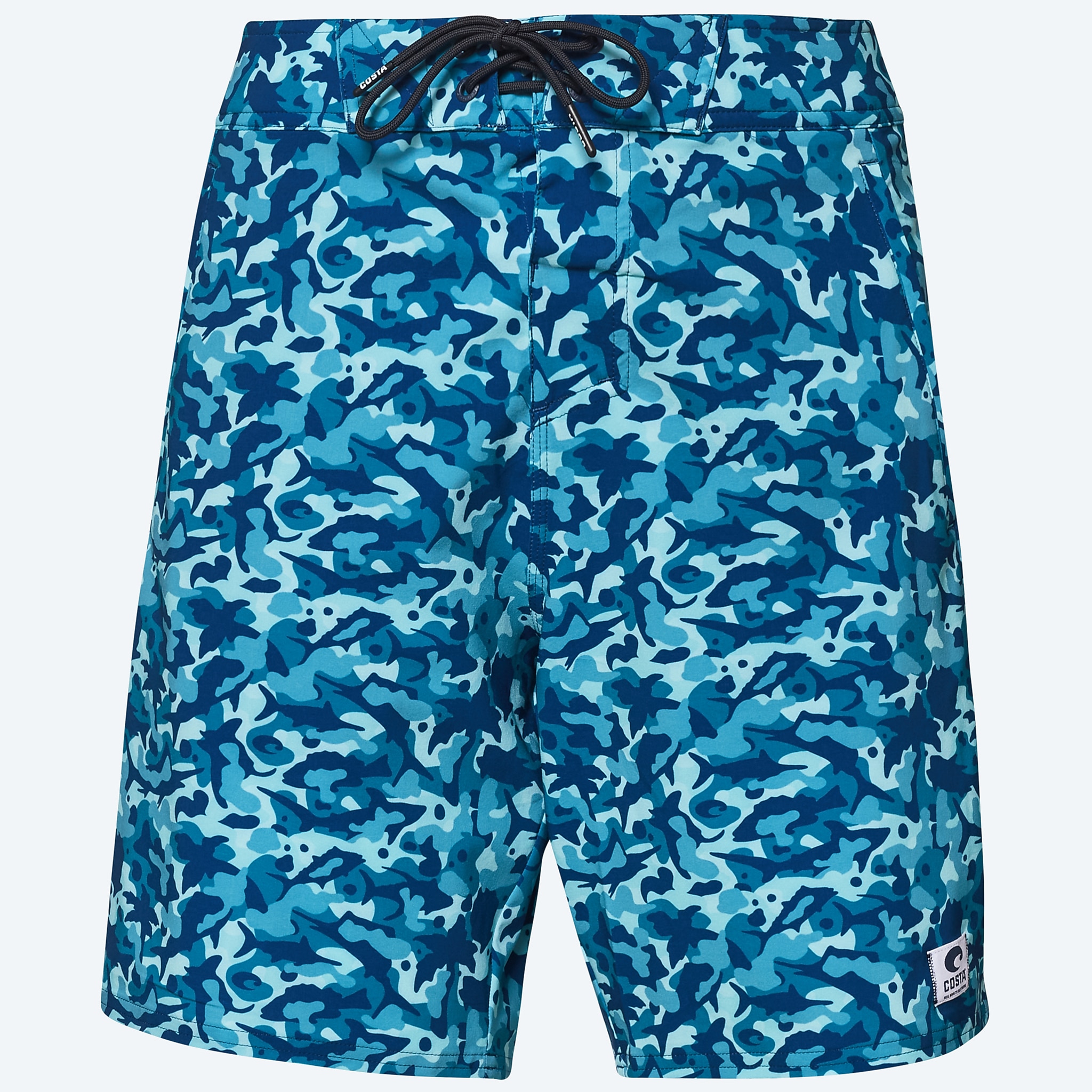 Apparel Costa Water Camo Blue Costa Tides Boardshort Water Camo Print Image 1 of 4