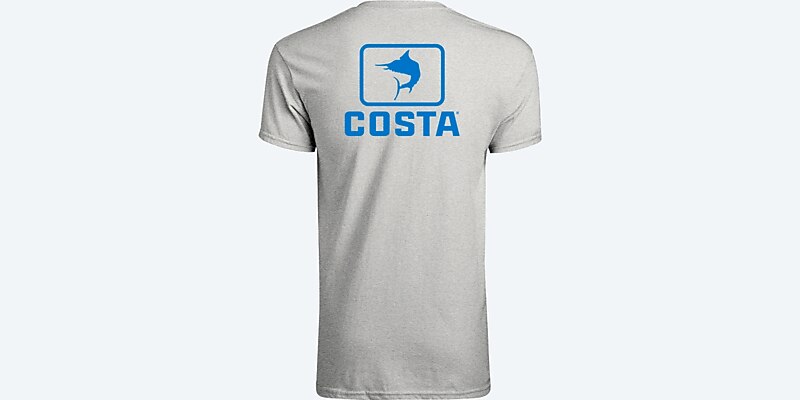 Apparel Heather Gray Costa Emblem Marlin SS Image 1 of 1