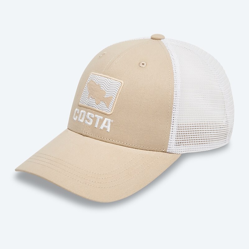 Accessories Oxford Tan Costa Bass Waves Trucker Image 1 of 3