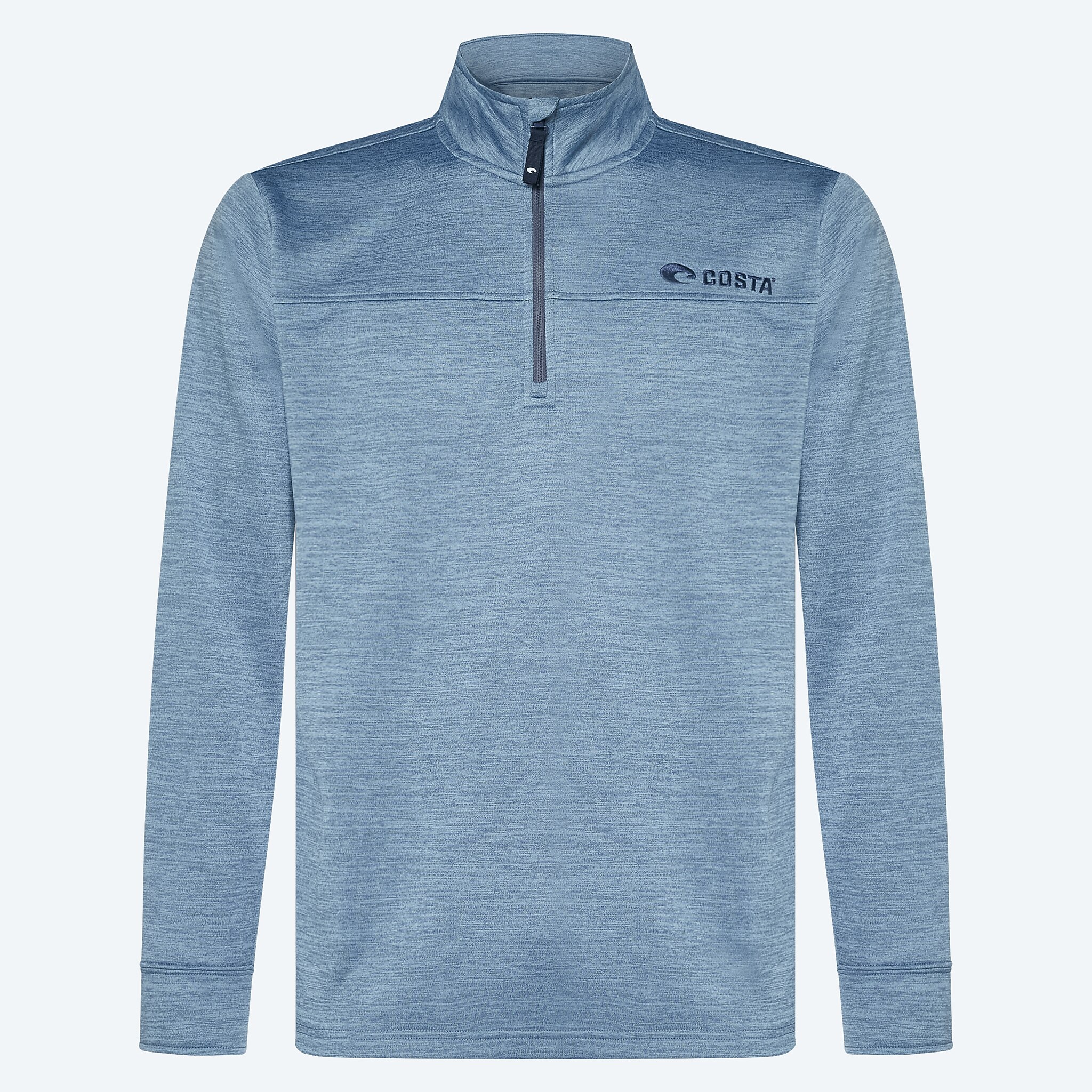 Apparel Heather Heron Blue Costa Harbor Quarter Zip Imagen 1 de 5
