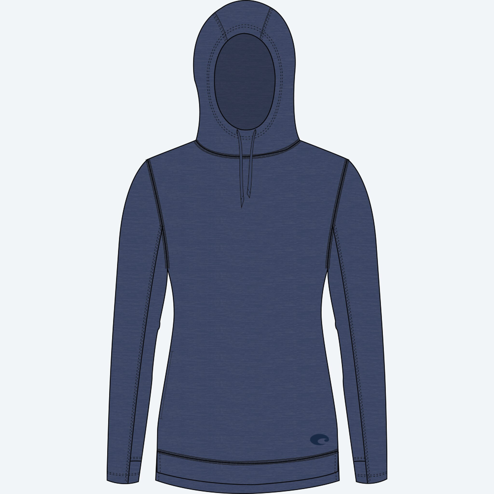Apparel Blue Navy Costa Venture Performance Hoody Image 1 of 2