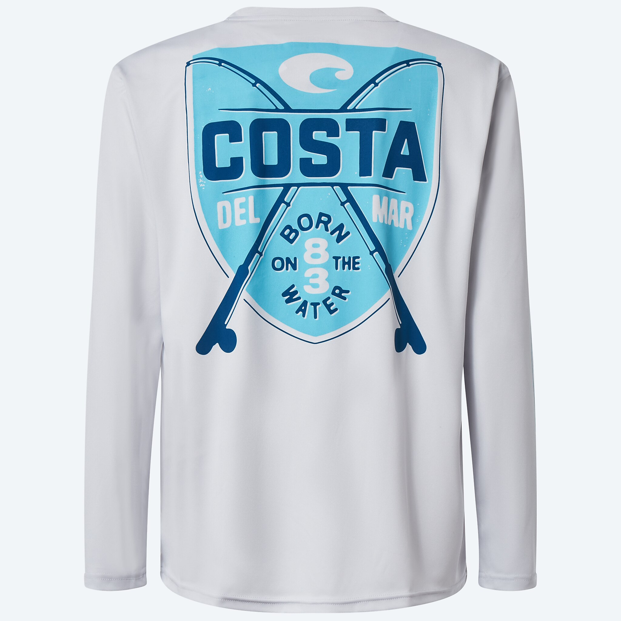Apparel Pearl Gray Costa Tech LS Reeling Image 1 of 3