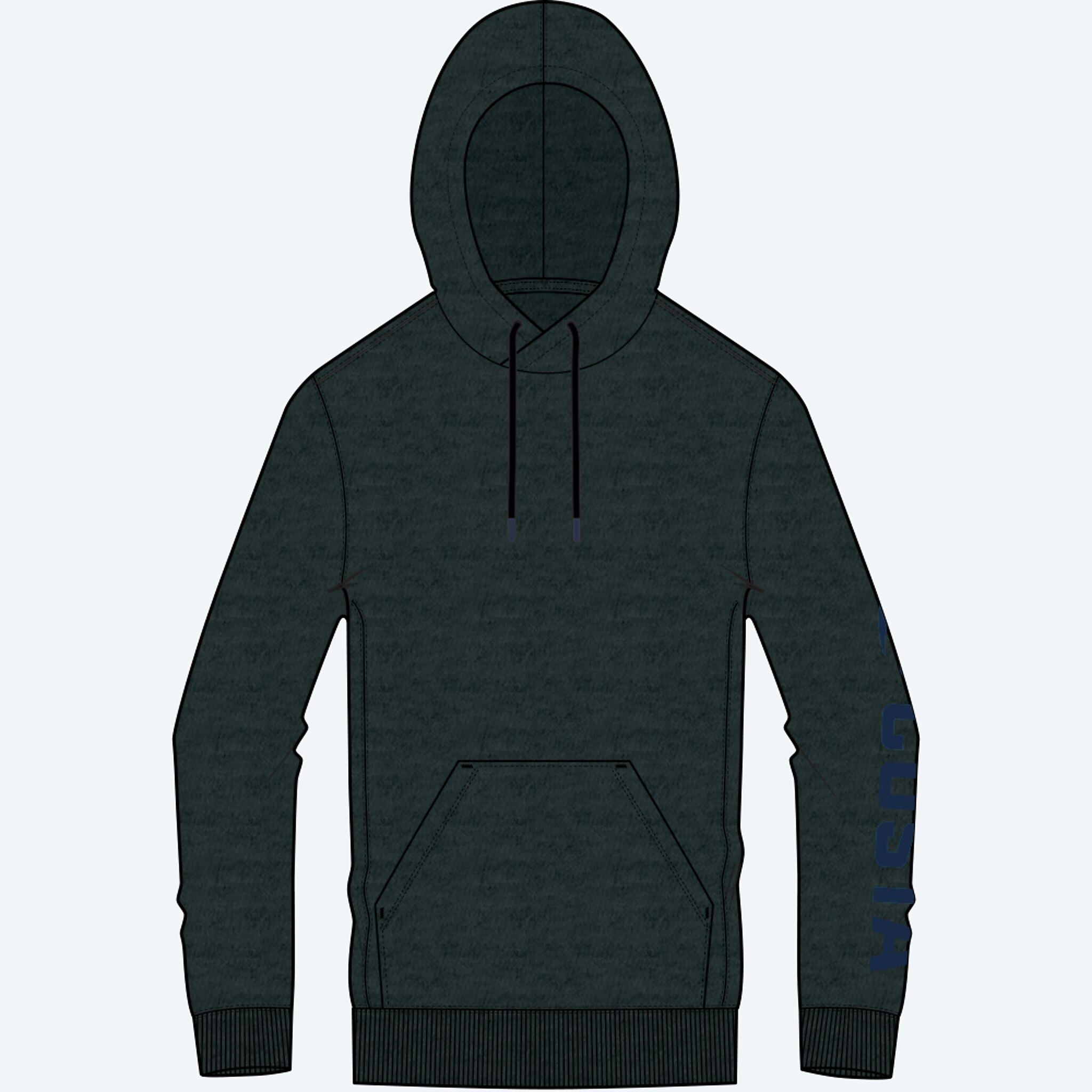 Apparel Noir chiné Costa Tech Fleece Hoody Image 1 de 3