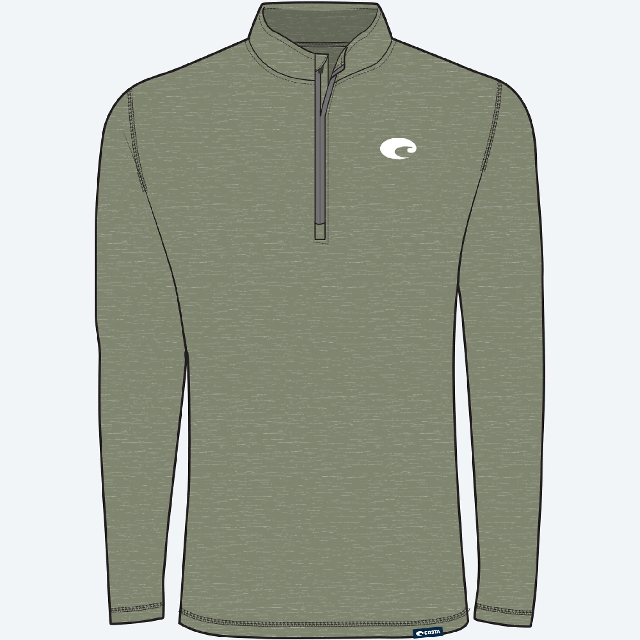 Apparel Dark Sage Costa Voyager Quarter-Zip Pullover Image 1 of 5