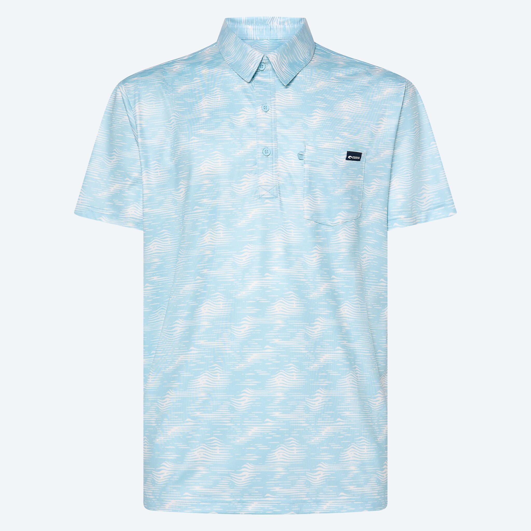 Apparel Ripple Print Marine Costa Voyager Polo Printed Image 1 of 5