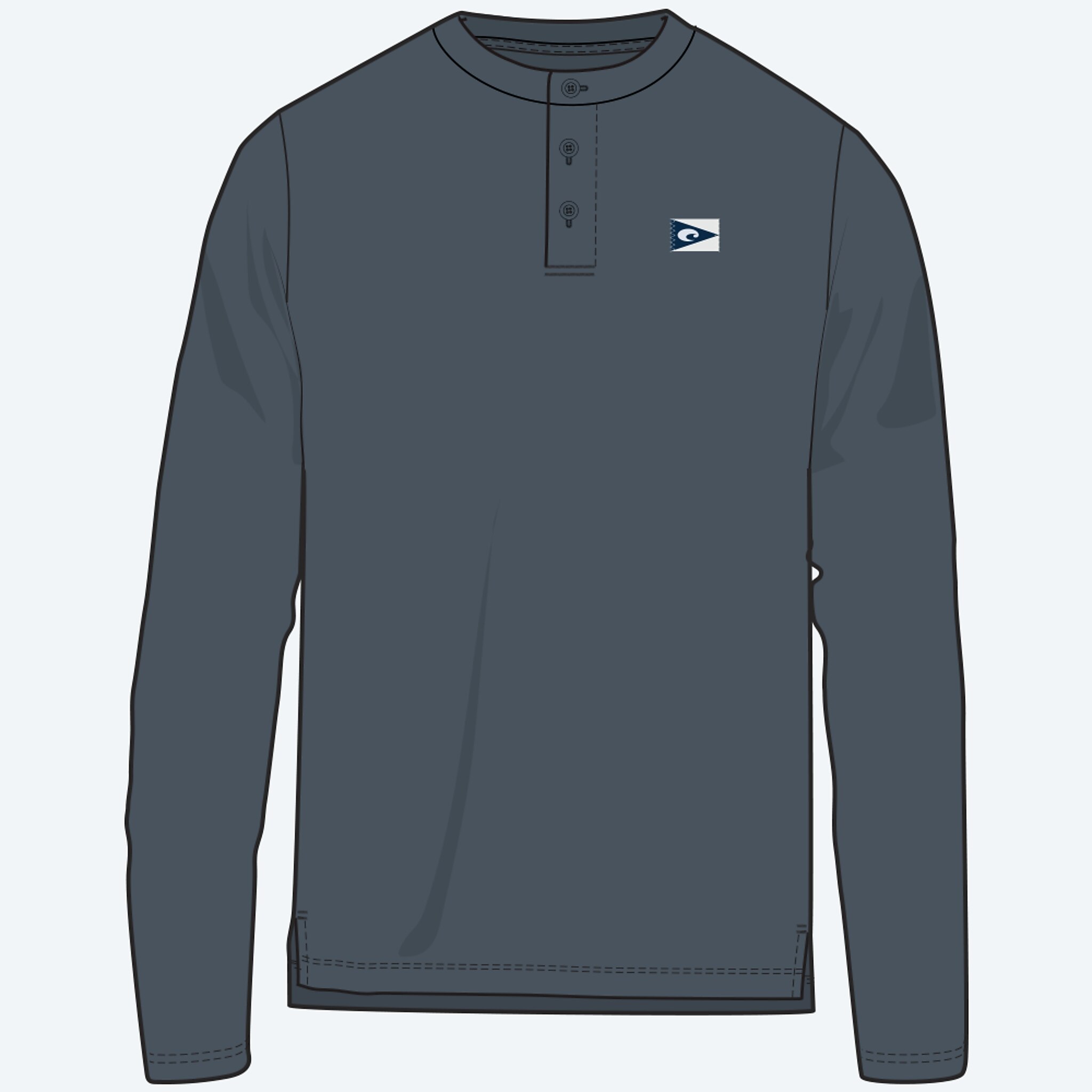 Apparel Shark Costa Off The Grid Henley Image 1 of 3