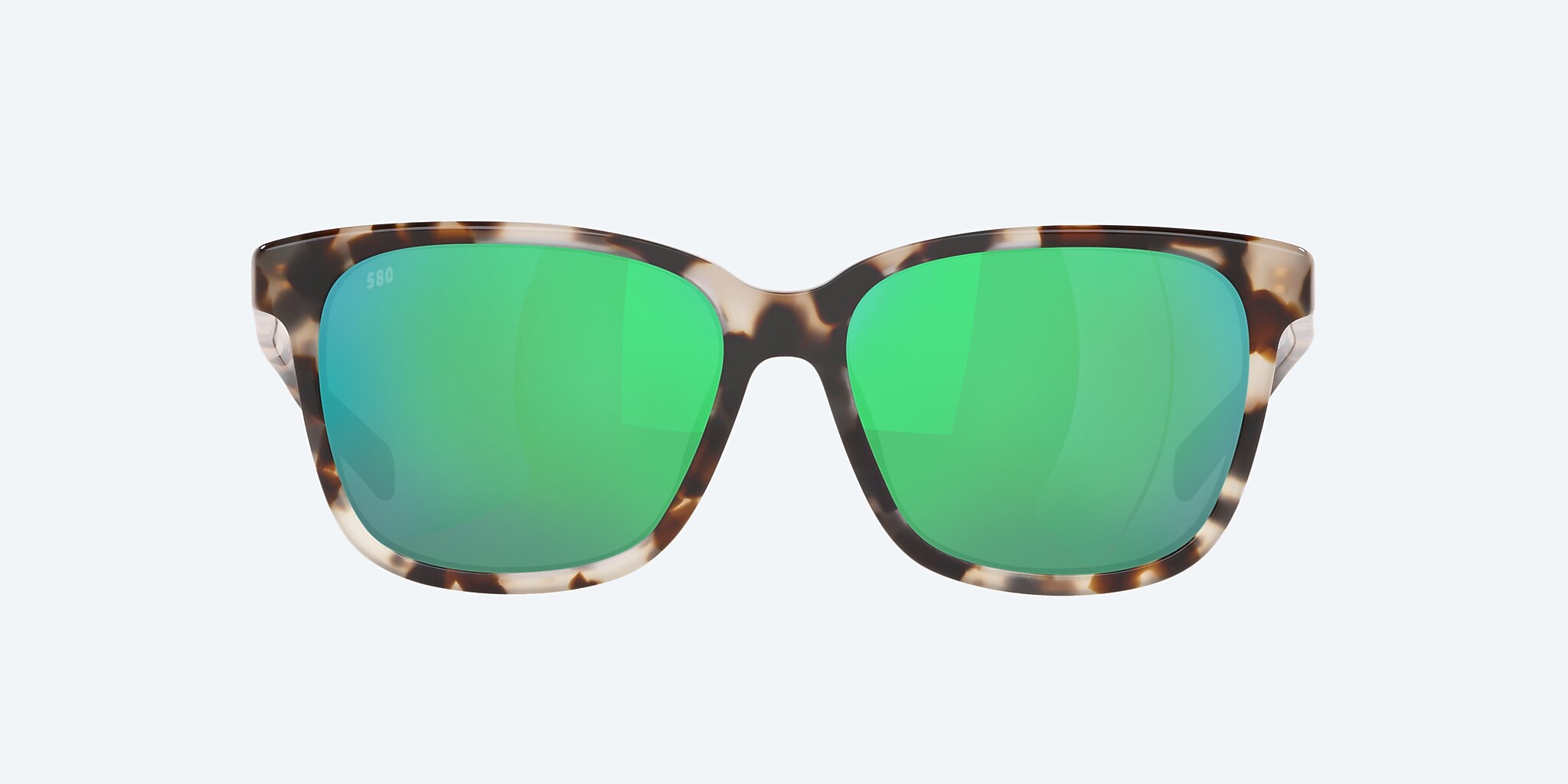 Sunglasses Costa May M (57-15) with Green Mirror lens and Shiny Tiger Cowrie frame Image 2 of 4