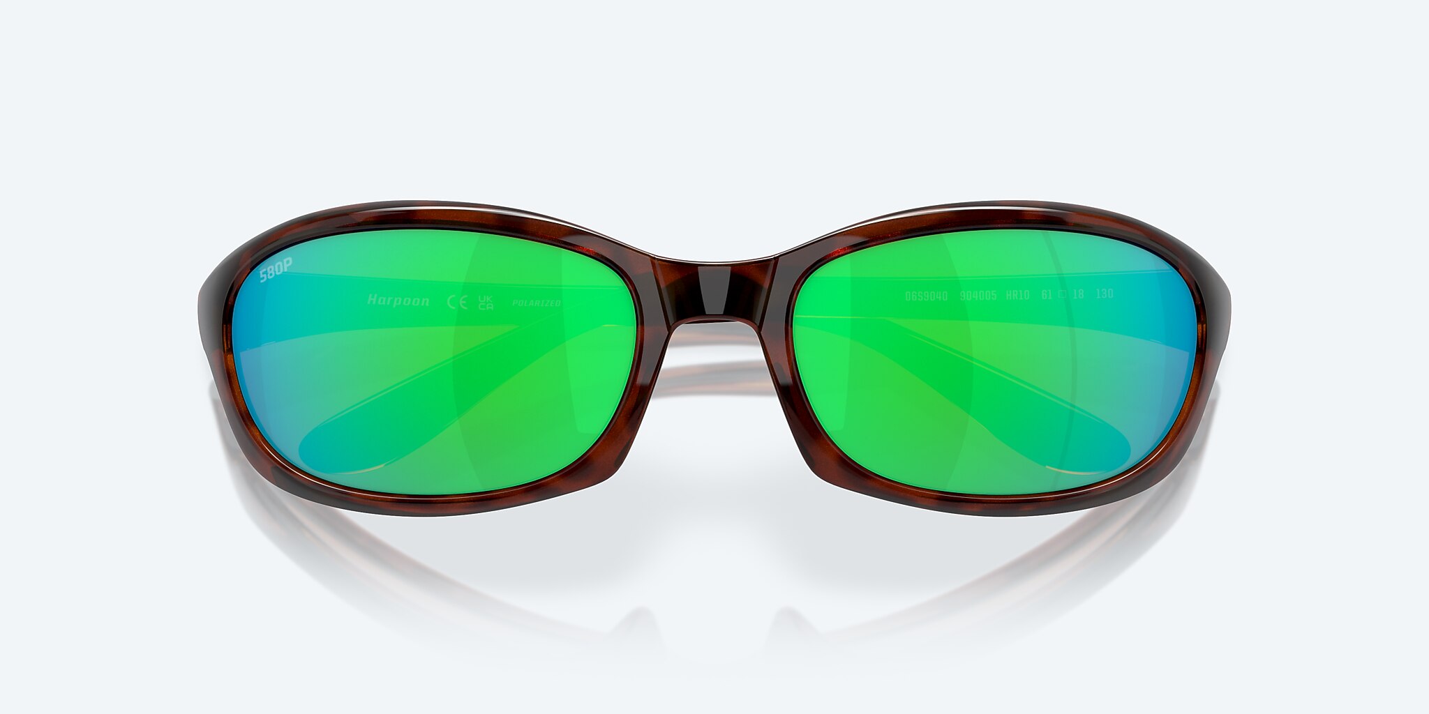 Lentes de Sol Costa Harpoon S (61-18) con Verde Espejado lente y Tipo Carey montura Imagen 5 de 7