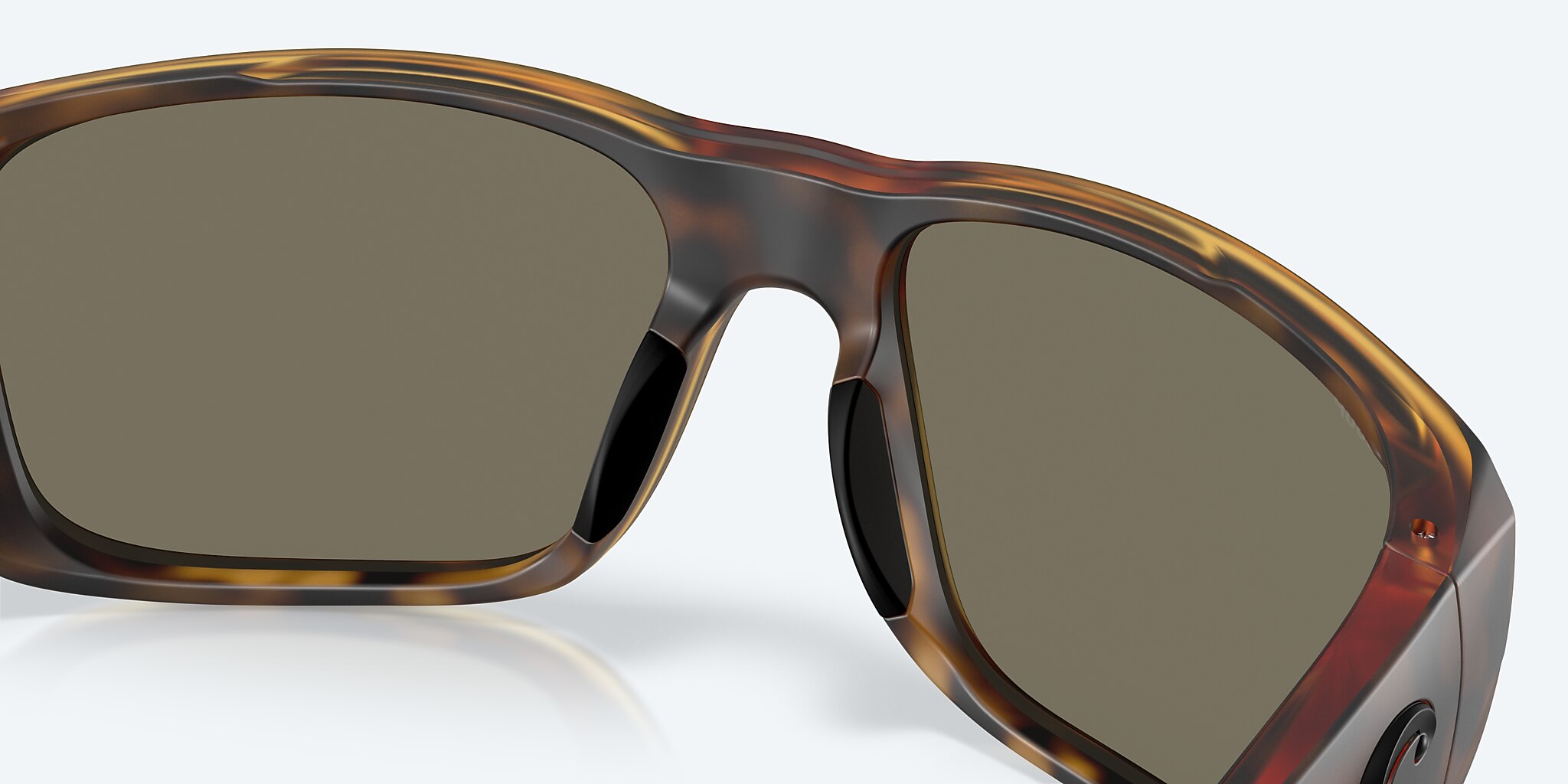 Sunglasses Costa Crudo XXL (64-21) with Blue Mirror lens and Matte Tortoise frame Image 8 of 9
