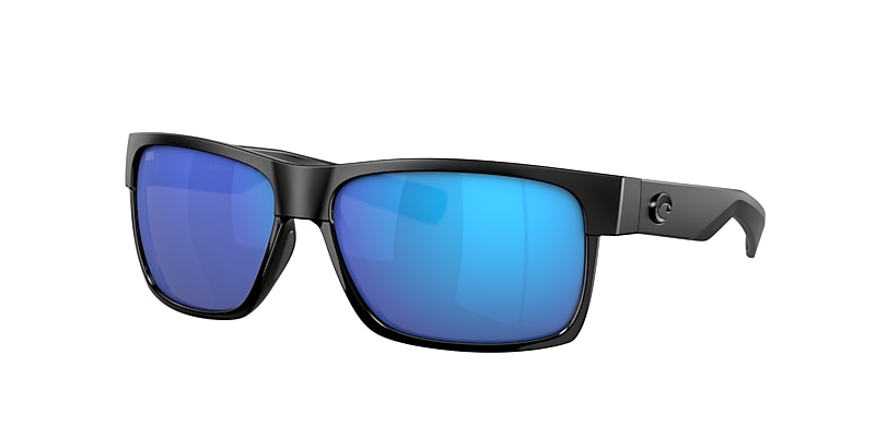 Costa Half Moon M (60-14) with Blue Mirror lenses and Shiny Black