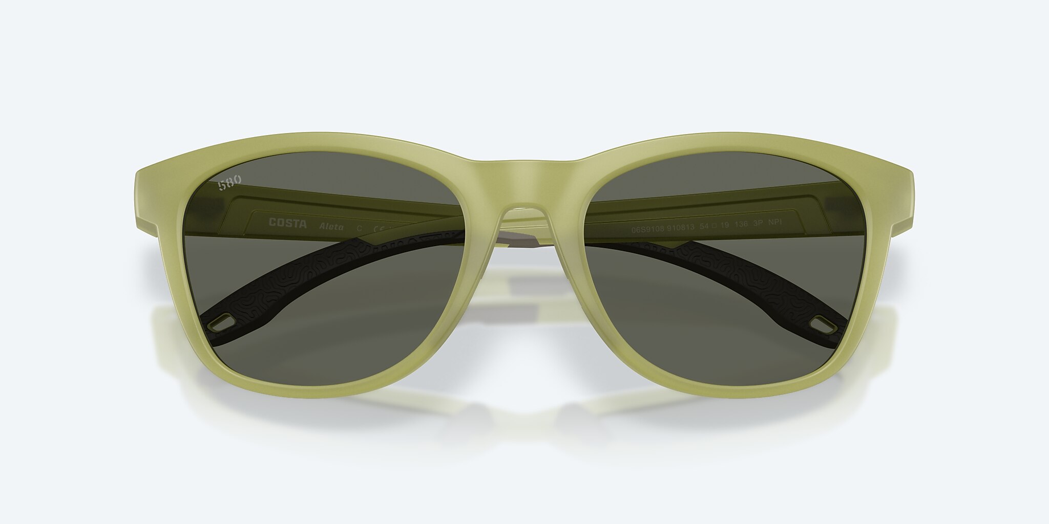 Sunglasses Costa Aleta L (54-19) with Gray lens and Matte Translucent Sitka frame Image 5 of 7