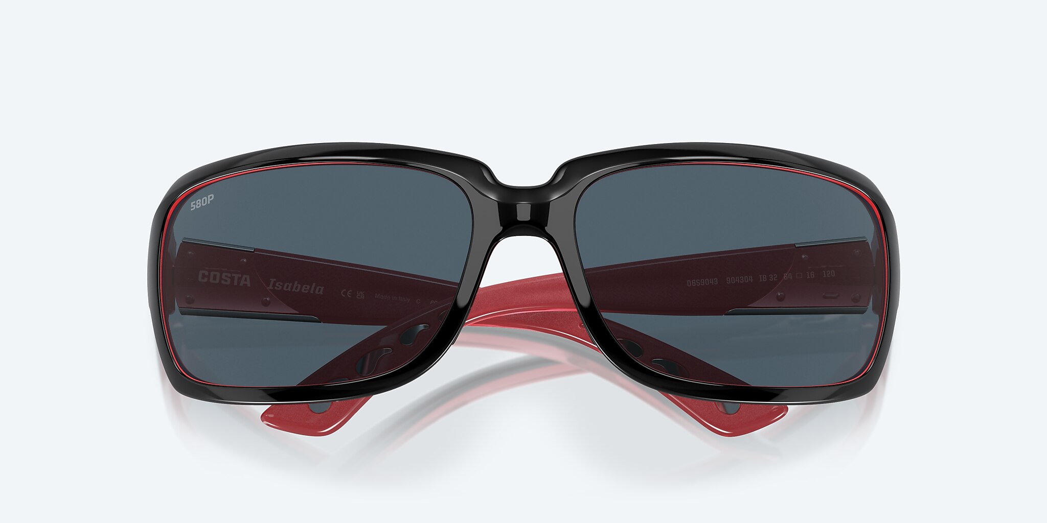 Sunglasses Costa Isabela M (64-16) with Gray lens and Black Coral frame Image 5 of 7
