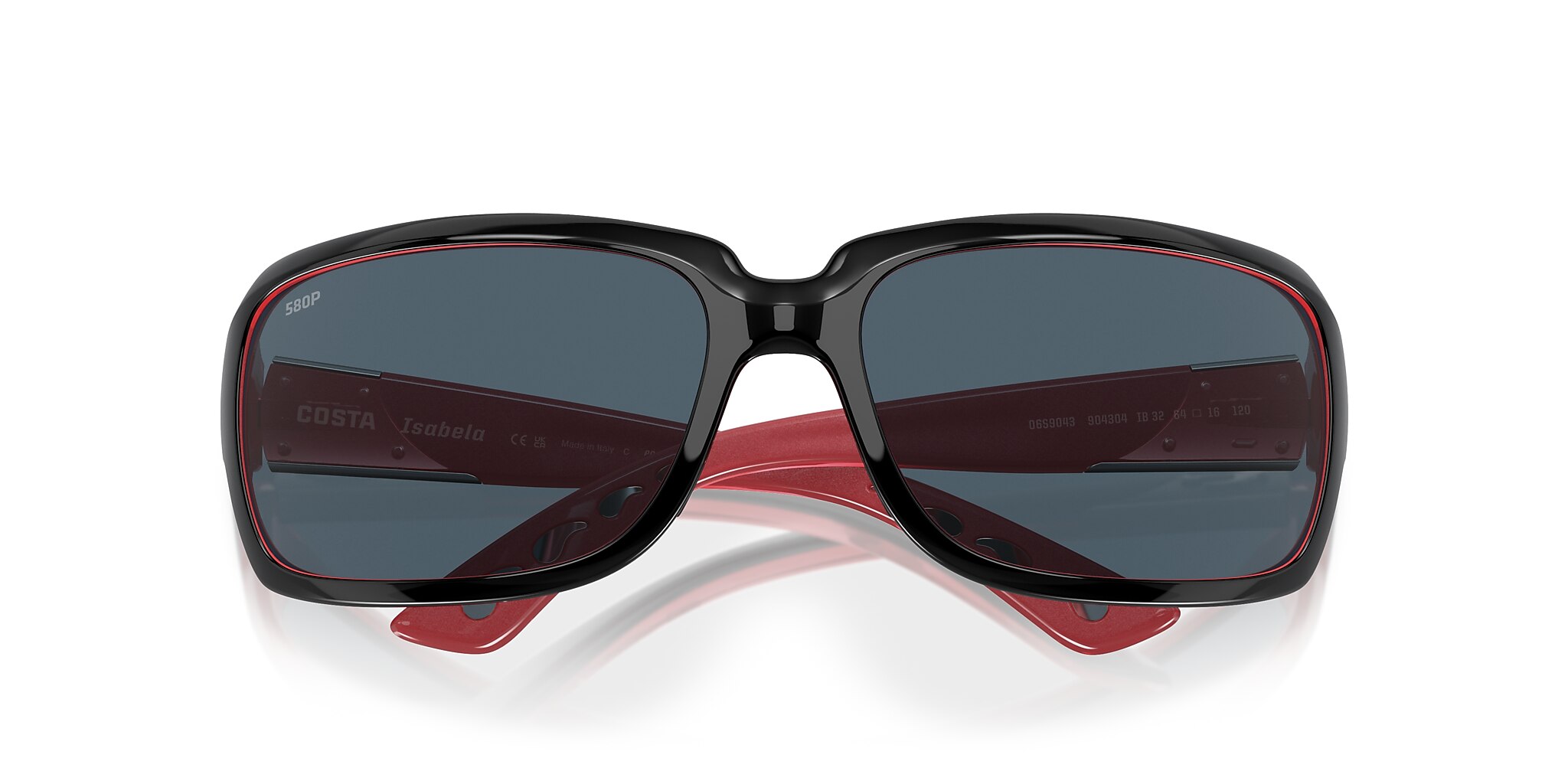 Costa Isabela M (64-16) with Gray lenses and Black Coral frame