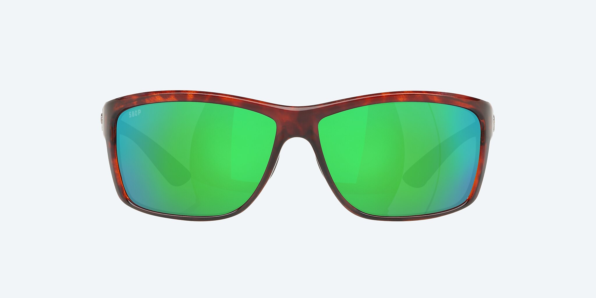 Sunglasses Costa Mag Bay XL (63-13) with Green Mirror lens and Tortoise frame Image 2 of 4