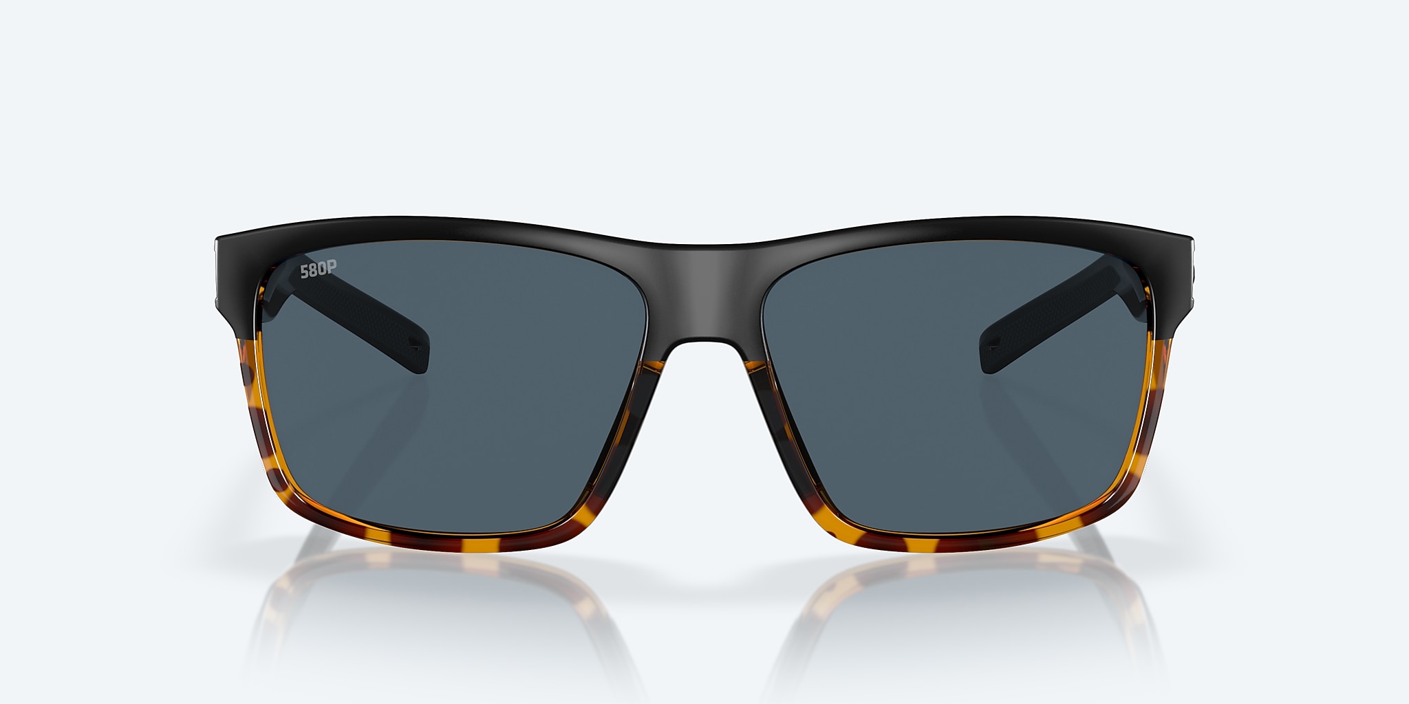 Sunglasses Costa Slack Tide XL (60-15) with Gray lens and Black/Shiny Tortoise frame Image 2 of 7