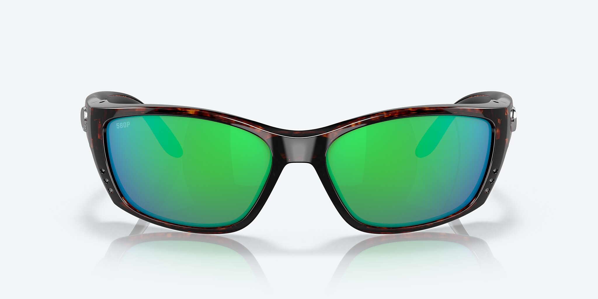 Lentes de Sol Costa Fisch XL (64-17) con Verde Espejado lente y Tipo Carey montura Imagen 2 de 7