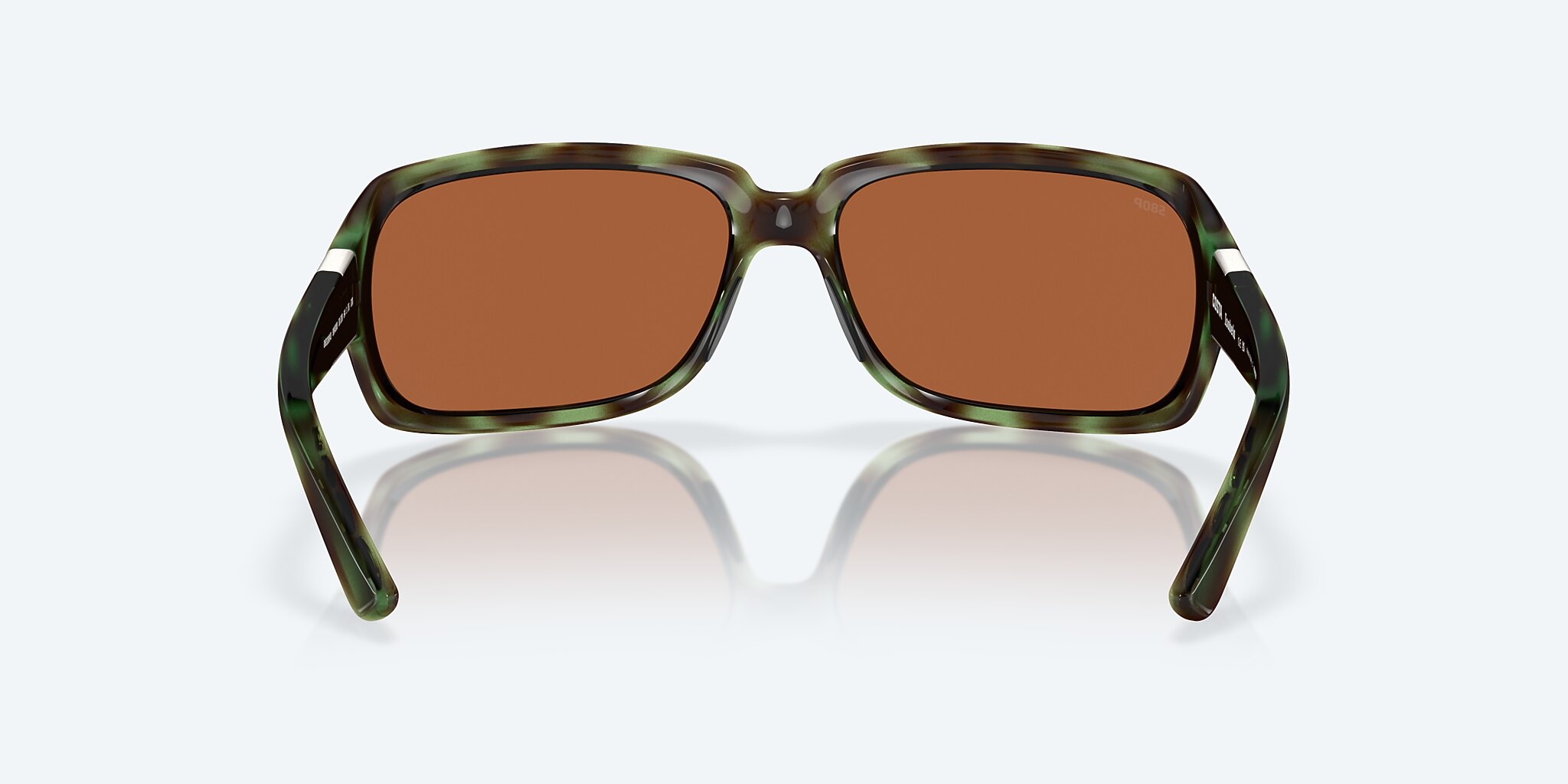 Sunglasses Costa Isabela M (64-16) with Green Mirror lens and Shiny Seagrass frame Image 4 of 7