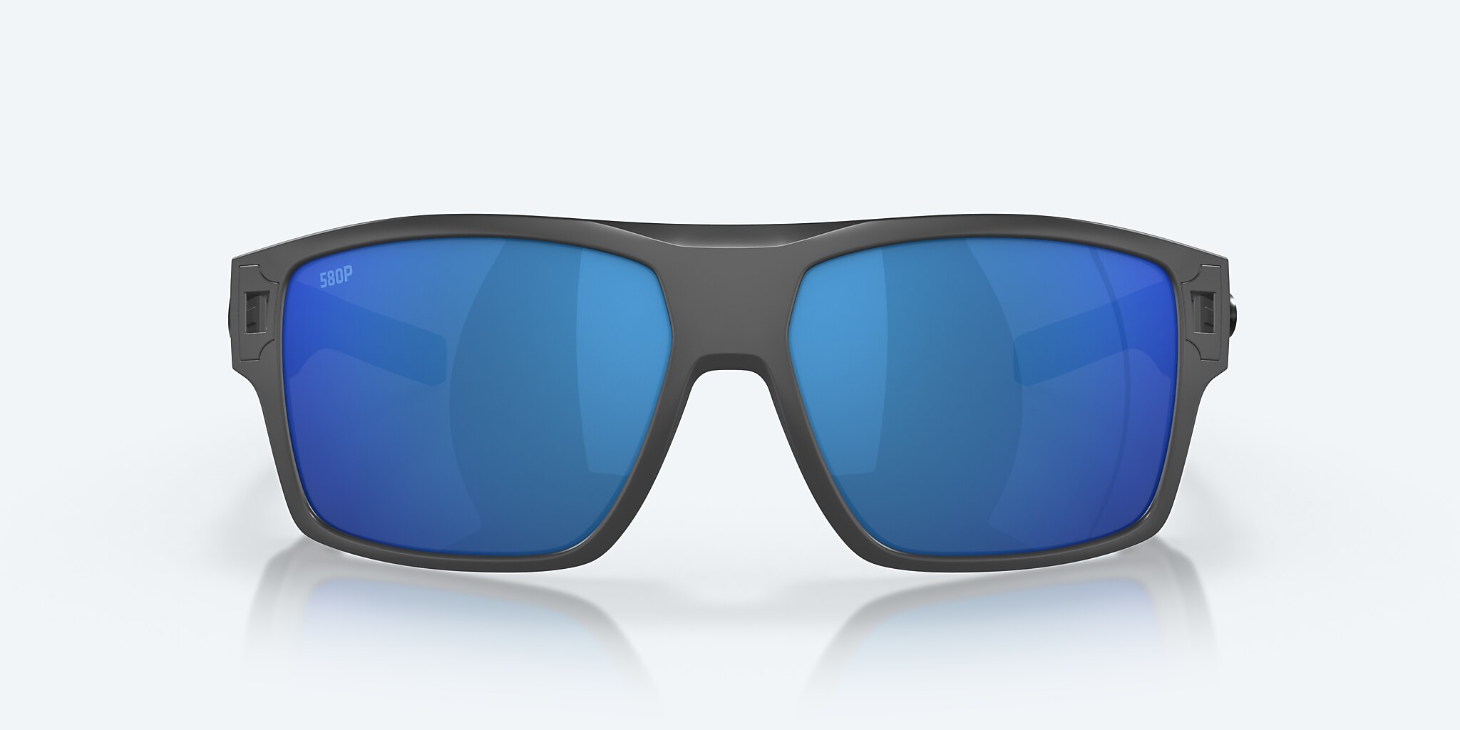 Sunglasses Costa Diego XL (62-14) with Blue Mirror lens and Matte Gray frame Image 2 of 7