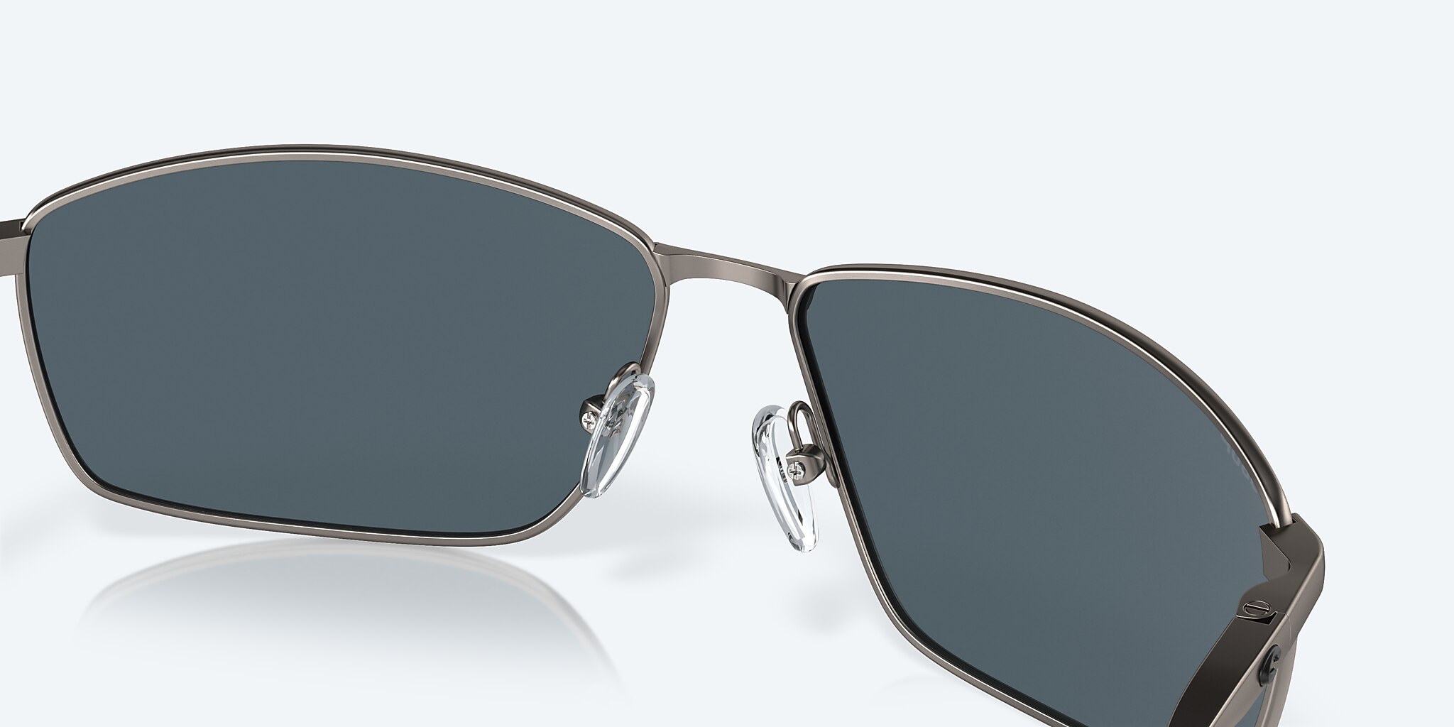 Sunglasses Costa Turret L (63-15) with Gray Silver Mirror lens and Matte Dark Gunmetal frame Image 7 of 7