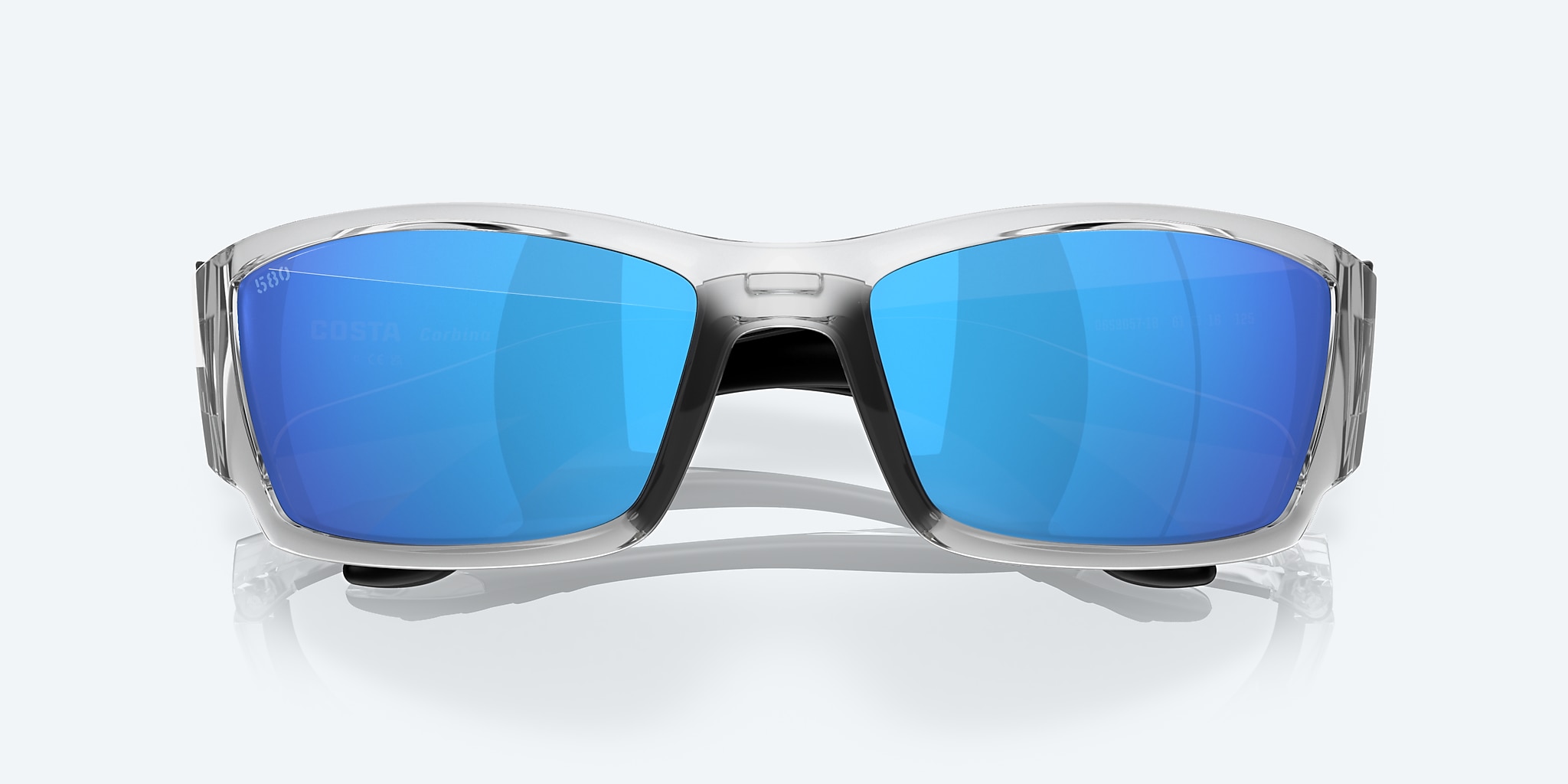 Sunglasses Costa Corbina L (61-18) with Blue Mirror lens and Silver frame Image 5 of 7