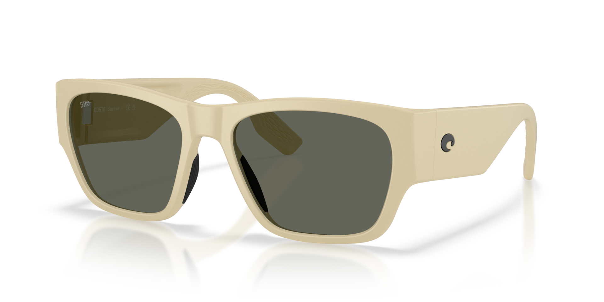 Costa Del Mar Lifestyle Suenos Men's Matte Sand Frame Gray 580G Polarized Lens Sunglasses 06S9123-91230857