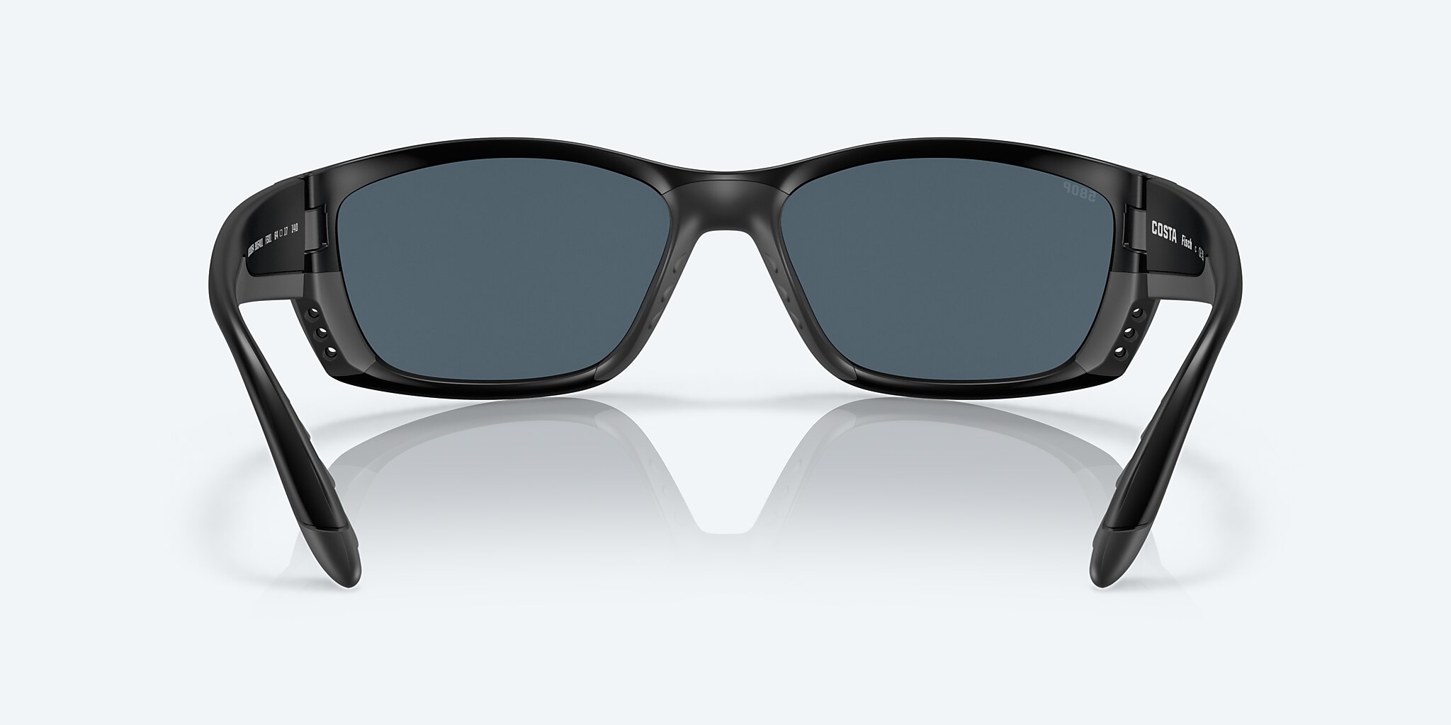 Sunglasses Costa Fisch XL (64-17) with Gray lens and Blackout frame Image 4 of 7