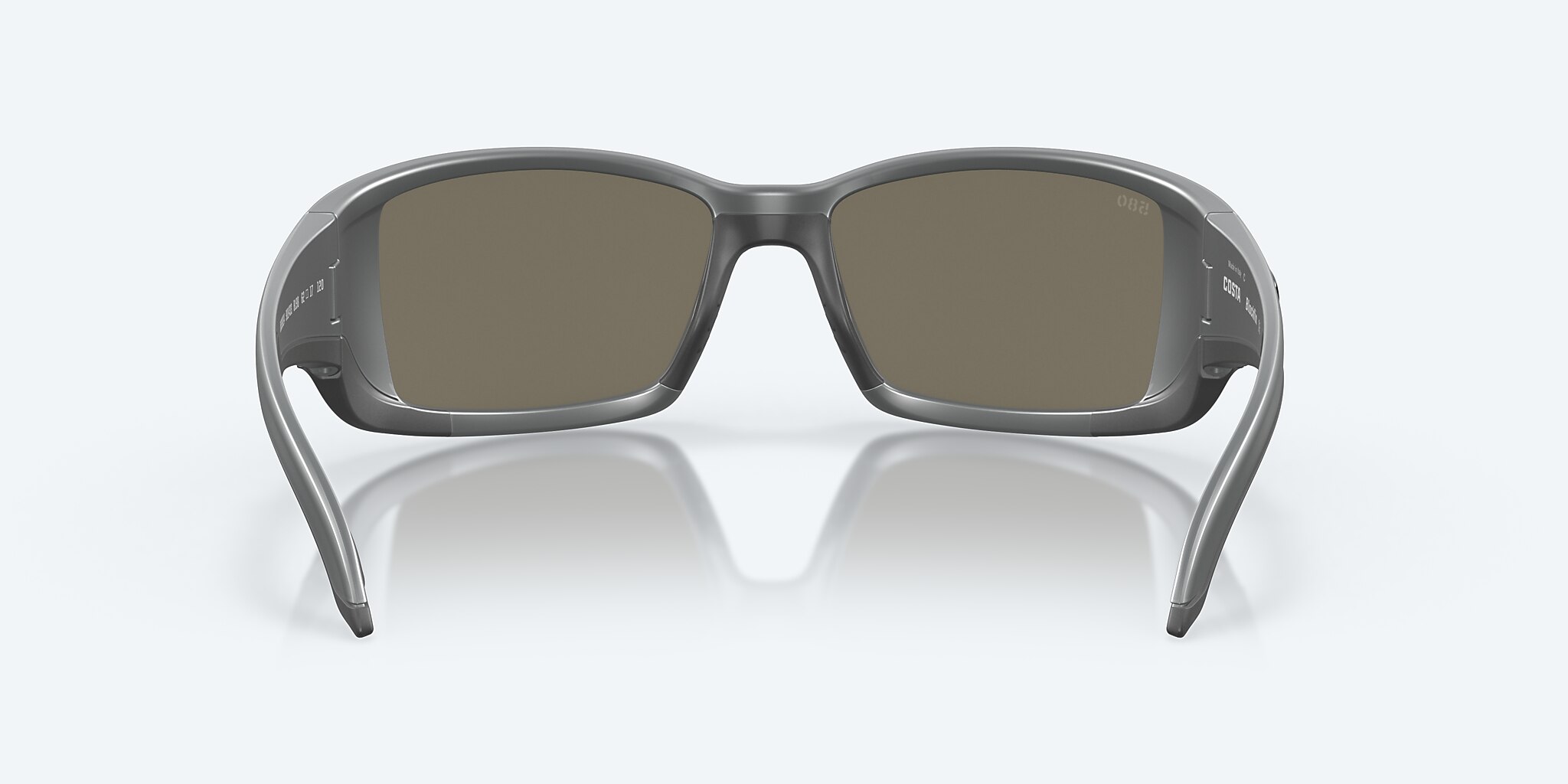 Sunglasses Costa Blackfin L (62-17) with Blue Mirror lens and Matte Gray frame Image 4 of 7