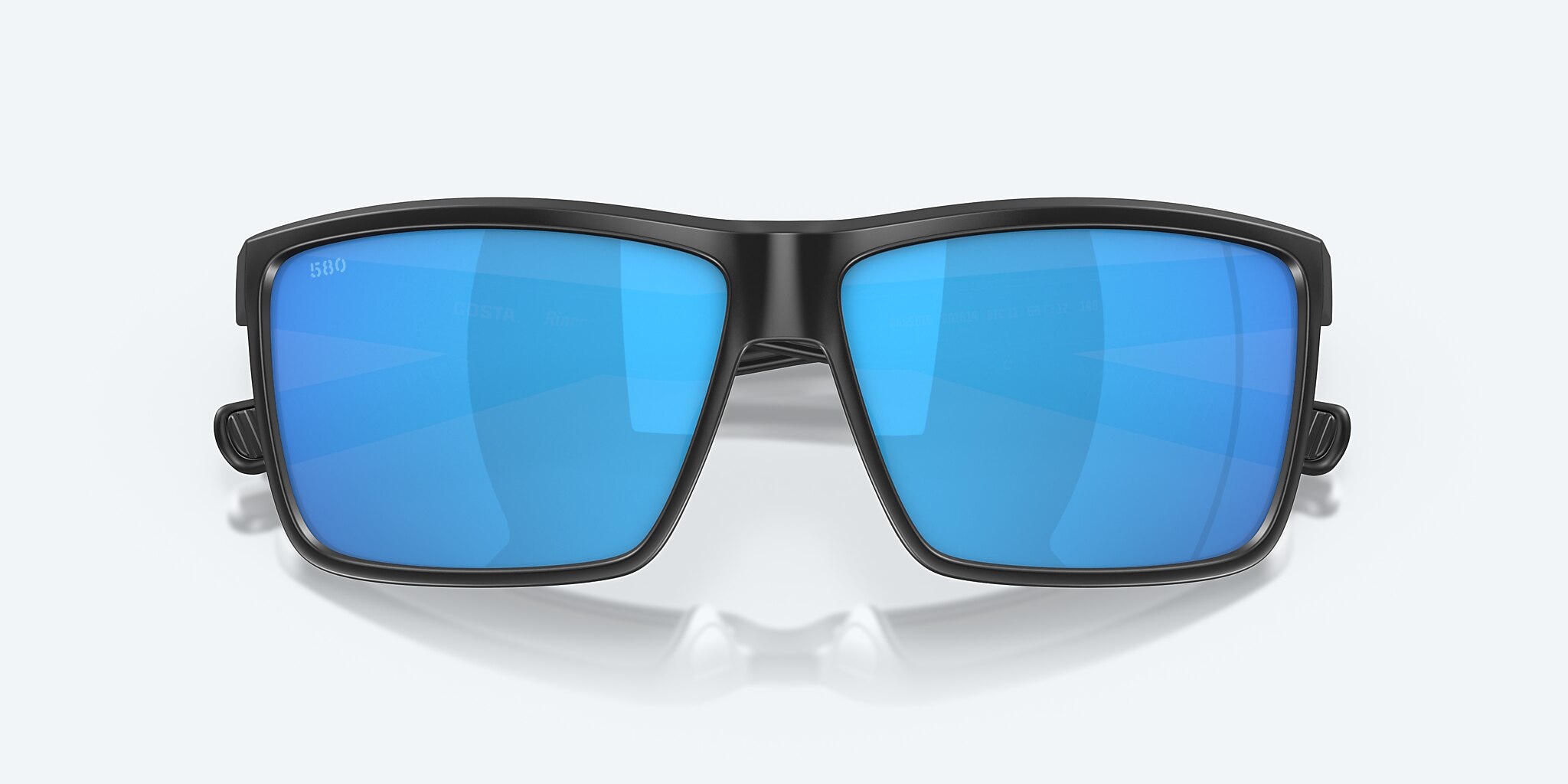 Sunglasses Costa Rinconcito M (60-12) with Blue Mirror lens and Matte Black frame Image 5 of 8