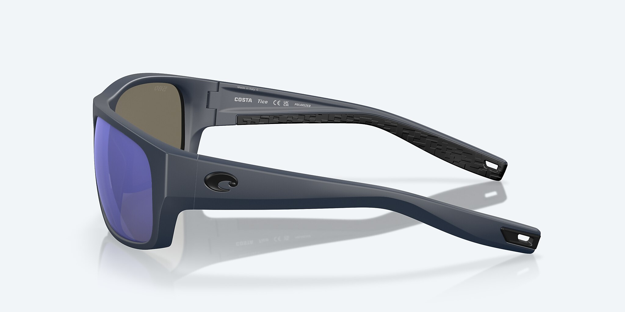 Sunglasses Costa Tico XL (60-17) with Blue Mirror lens and Midnight Blue frame Image 3 of 7