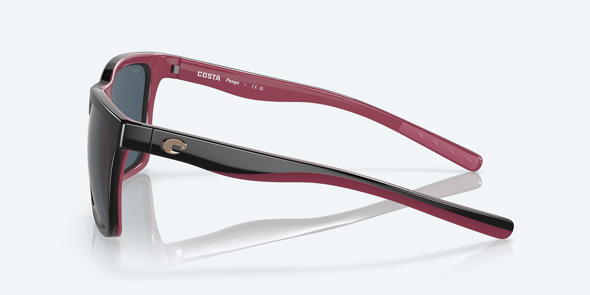 Lentes de Sol Costa Panga XXL (56-20) con Gris lente y Negro Brillante/Cristal/Fucsia montura Imagen 3 de 7