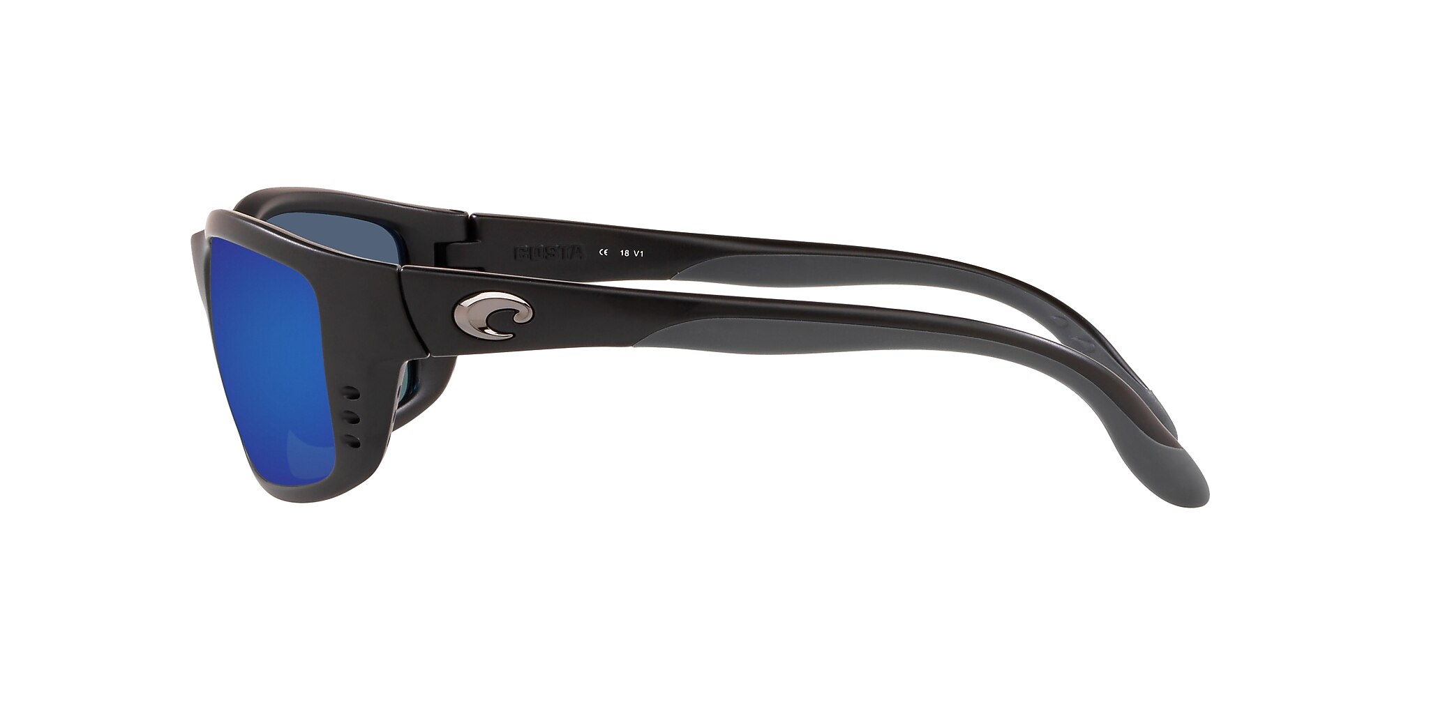 Costa Zane L (61-17) with Blue Mirror lenses and Matte Black frame