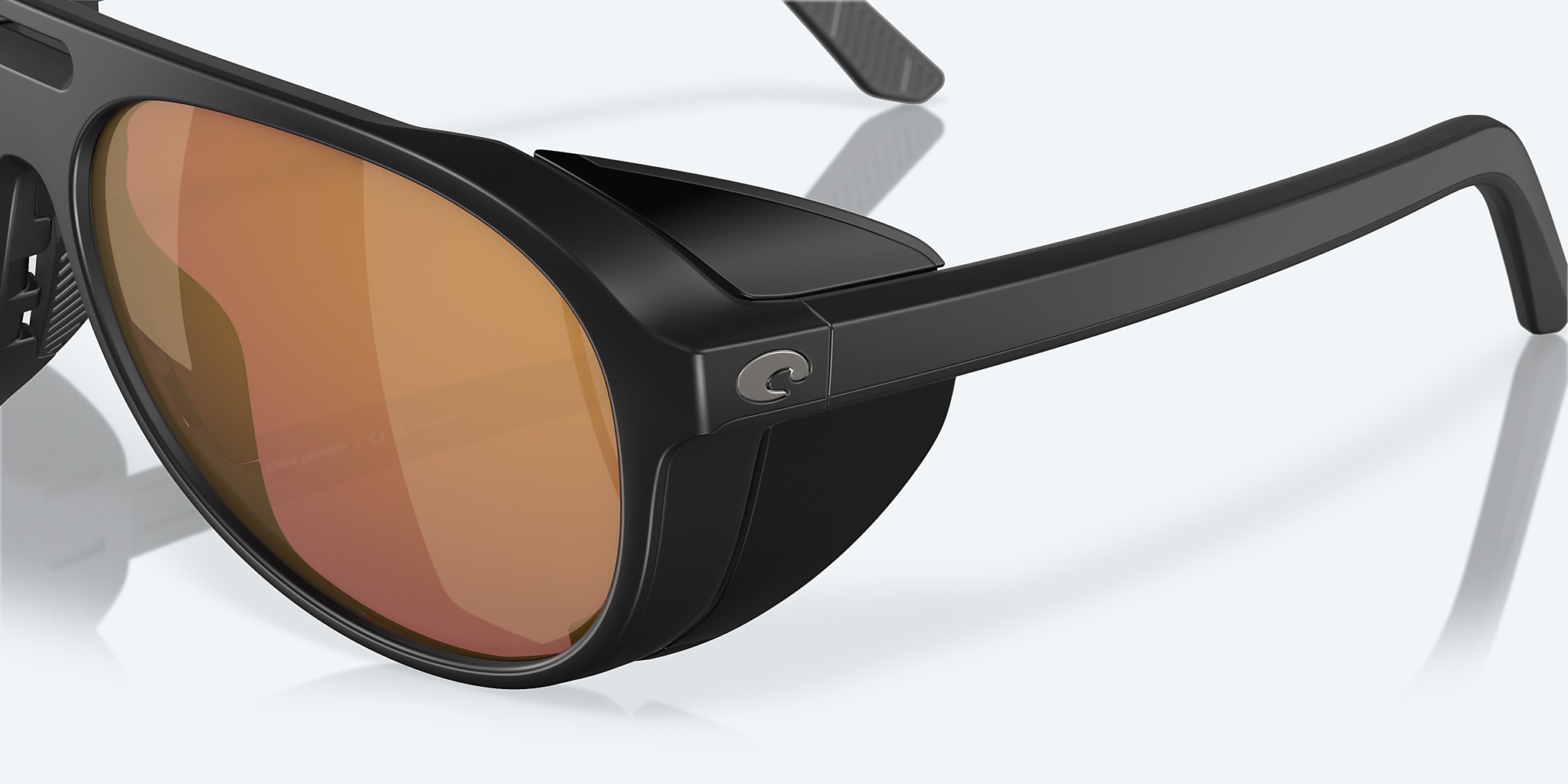 Sunglasses Costa King Tide 8 L (60-18) with Blue Mirror lens and Black Pearl frame Image 6 of 7