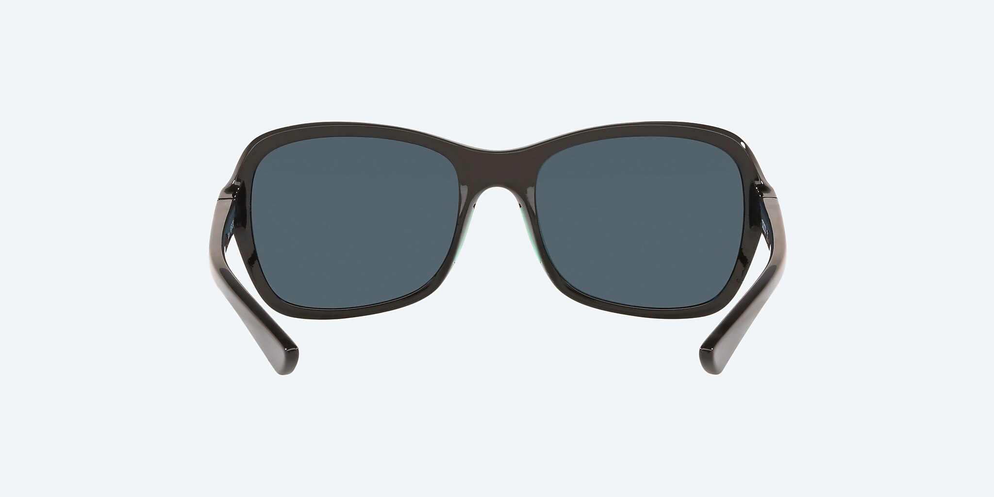 Gafas de sol Costa Kare M (54-18) con Espejo gris y plateado lente y Negro brillante con logo verde menta montura Imagen 4 de 4