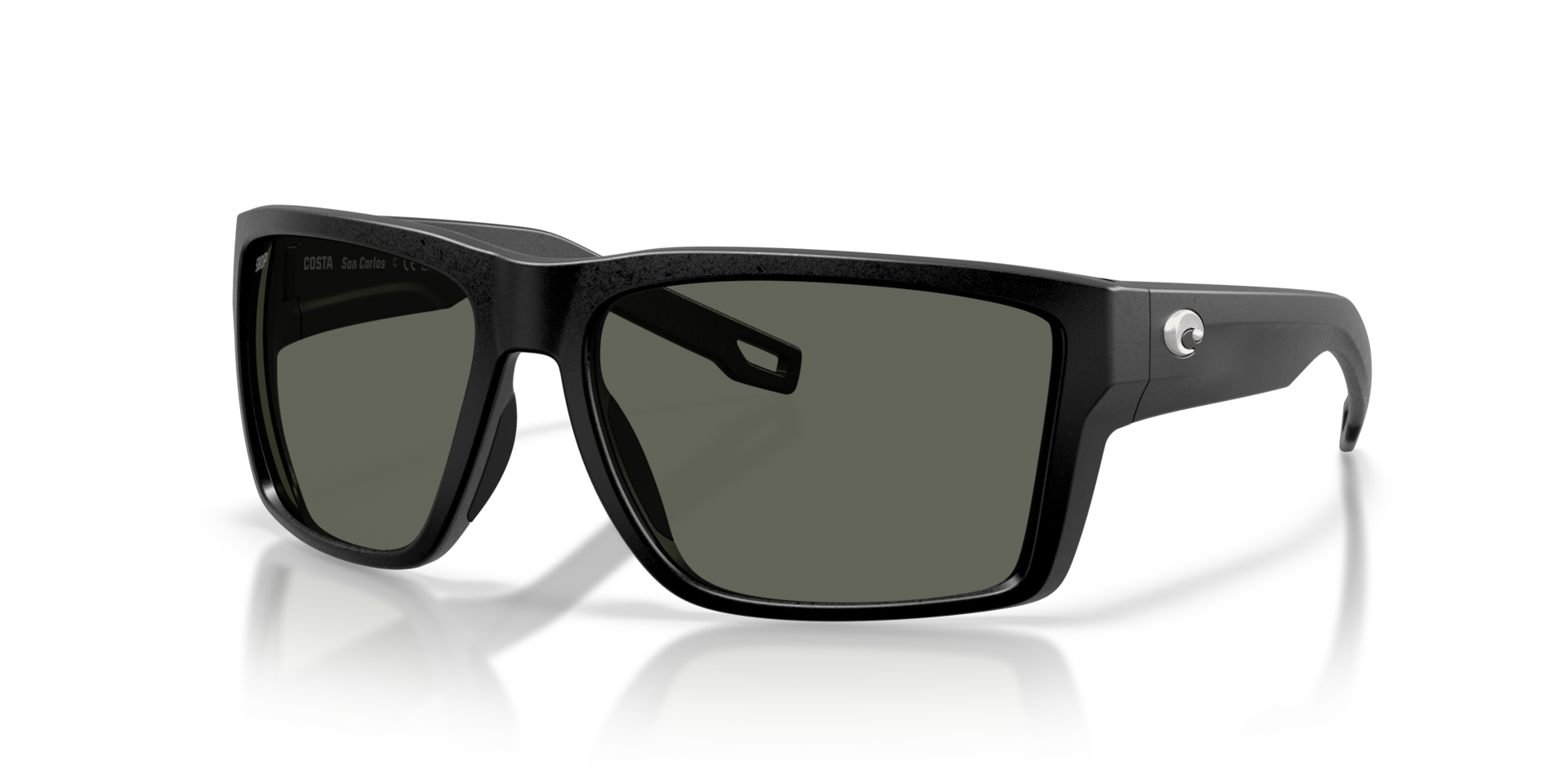 Costa Del Mar Hybrid San Carlos Men's Netplus Black Frame Gray 580G Polarized Lens Sunglasses 06S9138-91380161