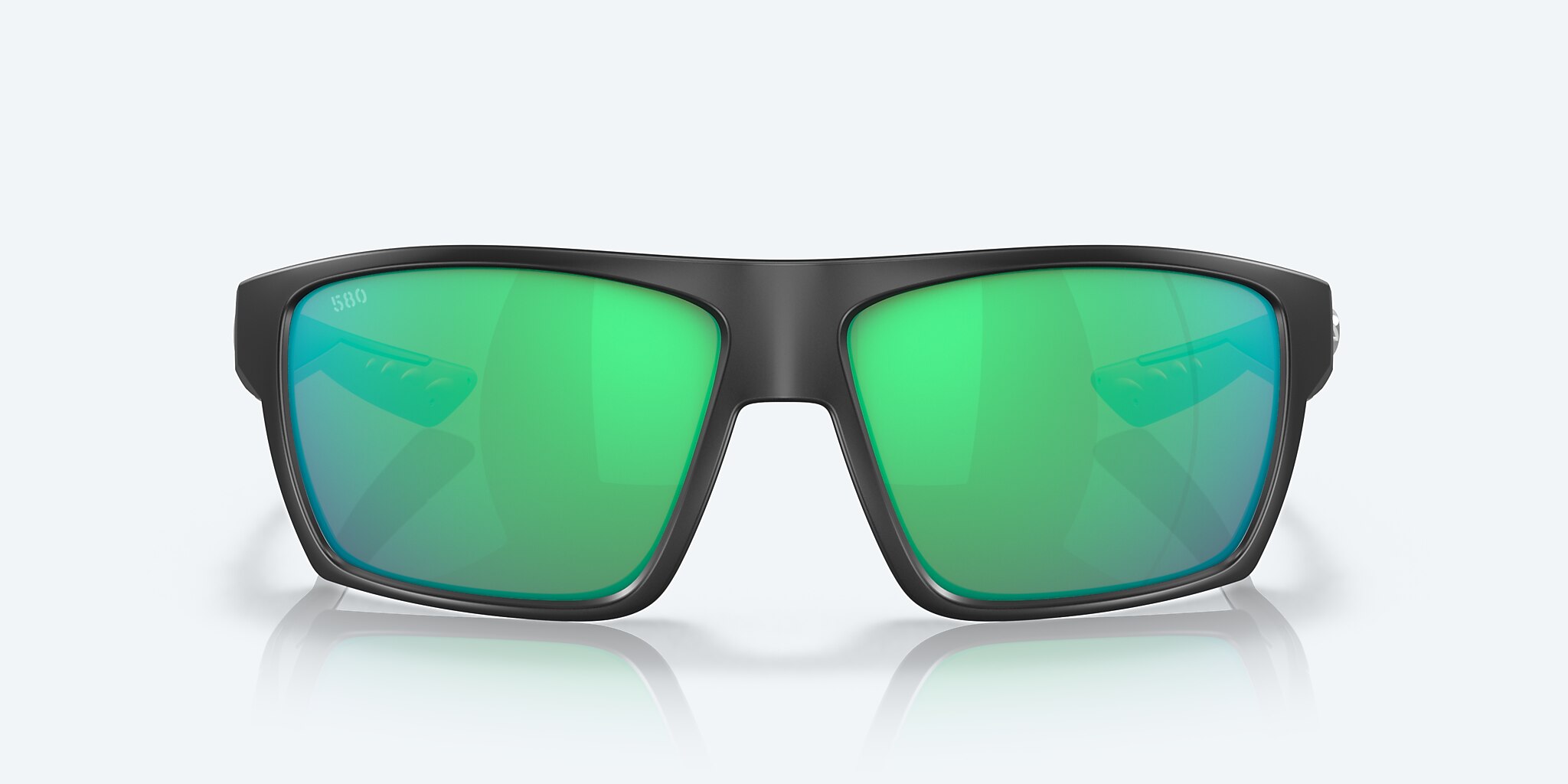 Sunglasses Costa Bloke XL (61-14) with Green Mirror lens and Matte Black frame Image 2 of 7