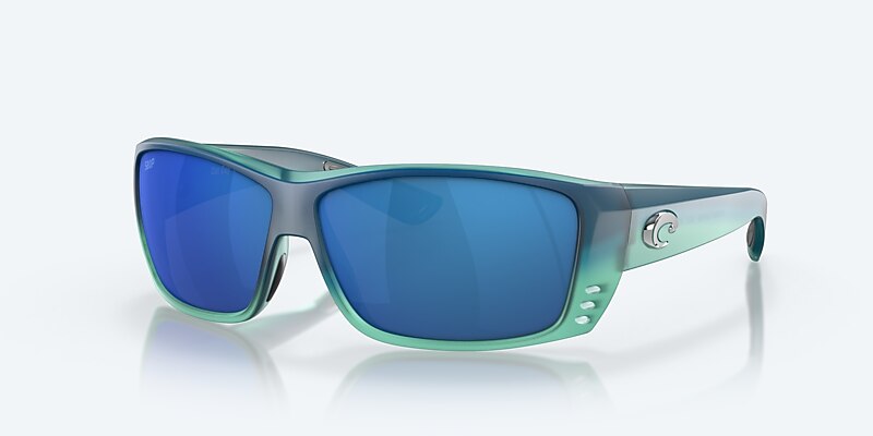 Sunglasses Costa Cat Cay M (61-10) with Blue Mirror lens and Matte Caribbean Fade frame Image 1 of 7