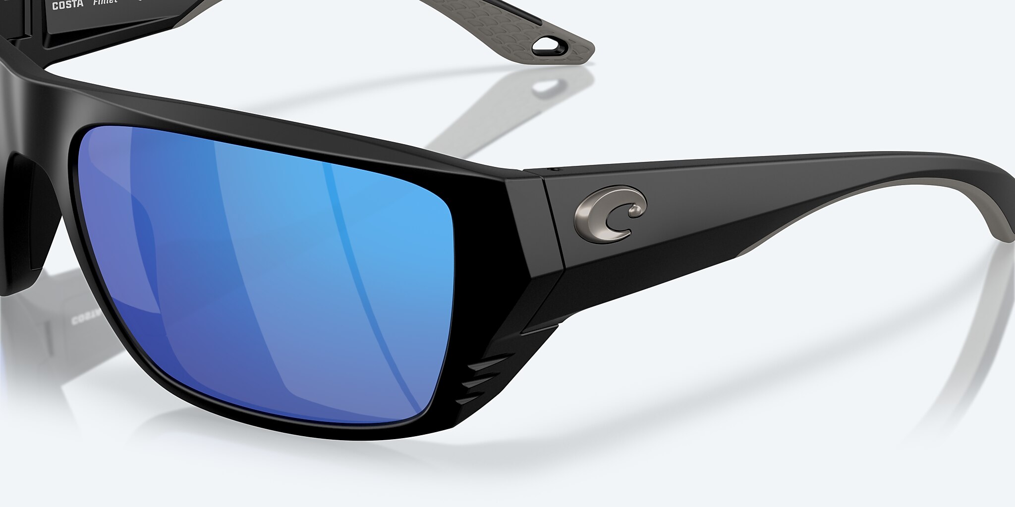 Lentes de Sol Costa Finlet L (59-19) con Azul Espejeado lente y Negro Mate montura Imagen 6 de 7