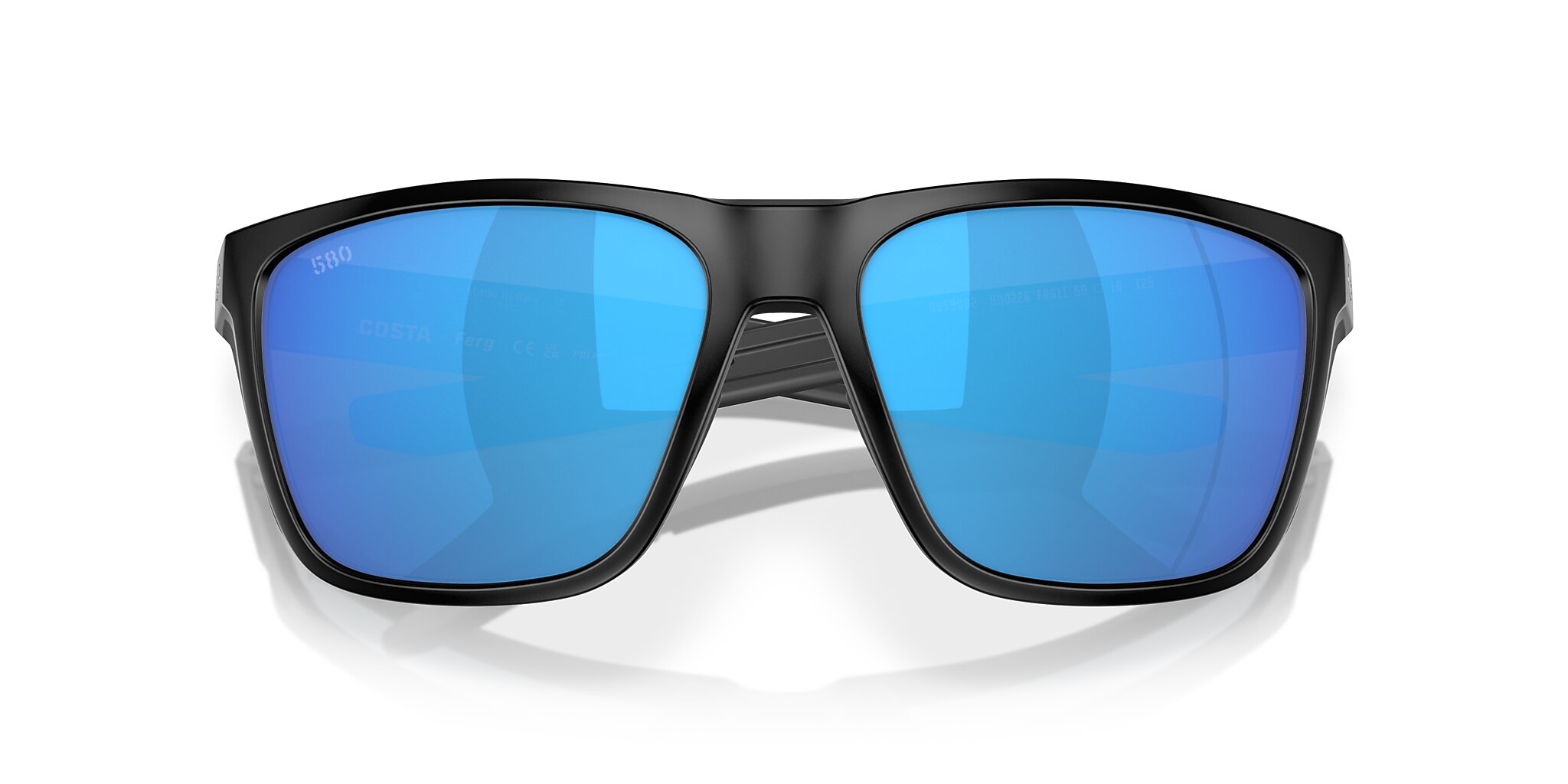 Costa Ferg L (59-16) with Blue Mirror lenses and Matte Black frame