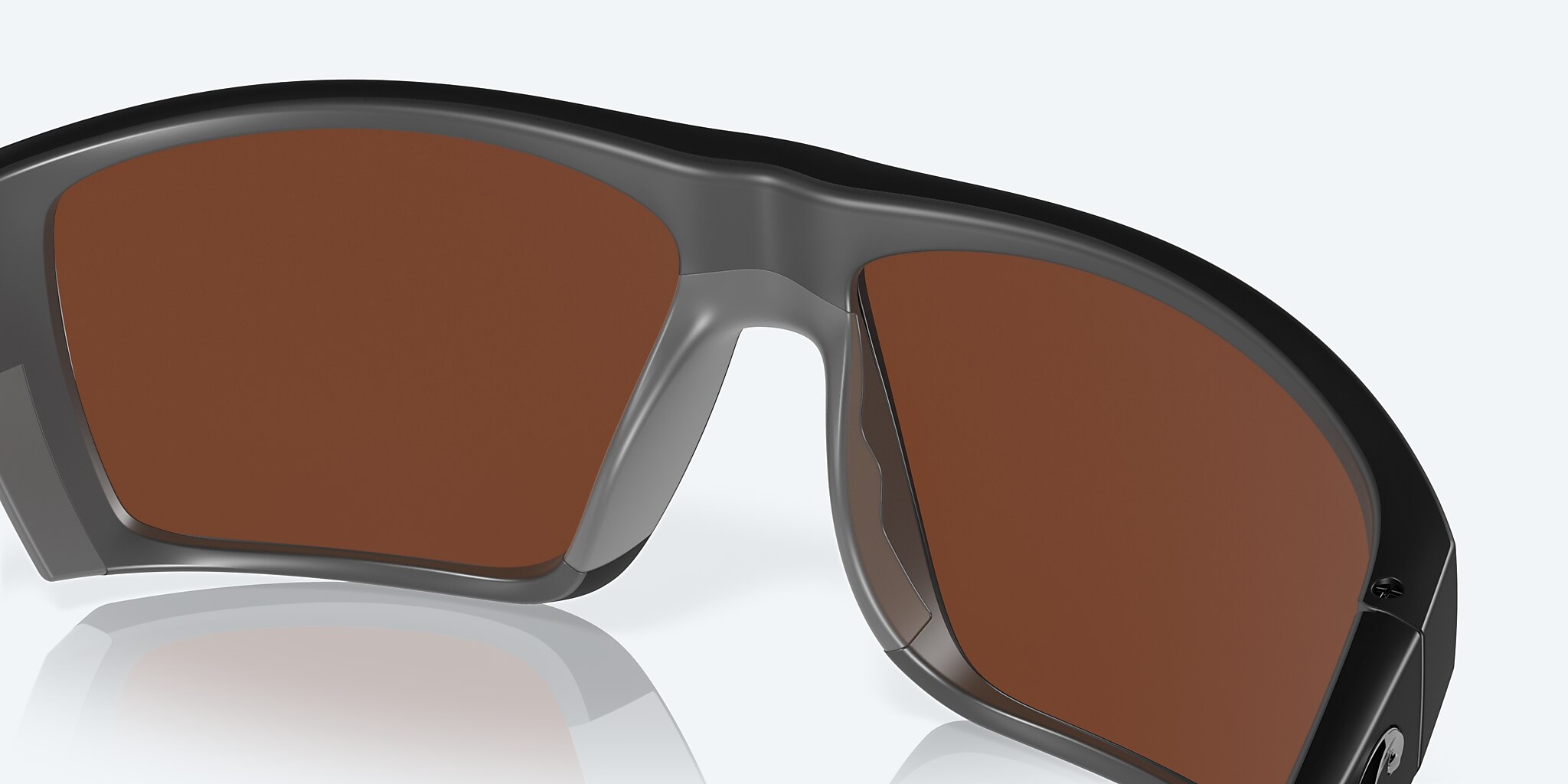 Sunglasses Costa Bloke XL (61-14) with Green Mirror lens and Matte Black frame Image 7 of 7