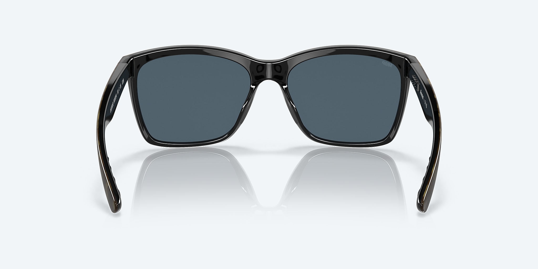 Sunglasses Costa Anaa S (55-16) with Gray lens and Shiny Olive Tortoise On Black frame Image 4 of 7